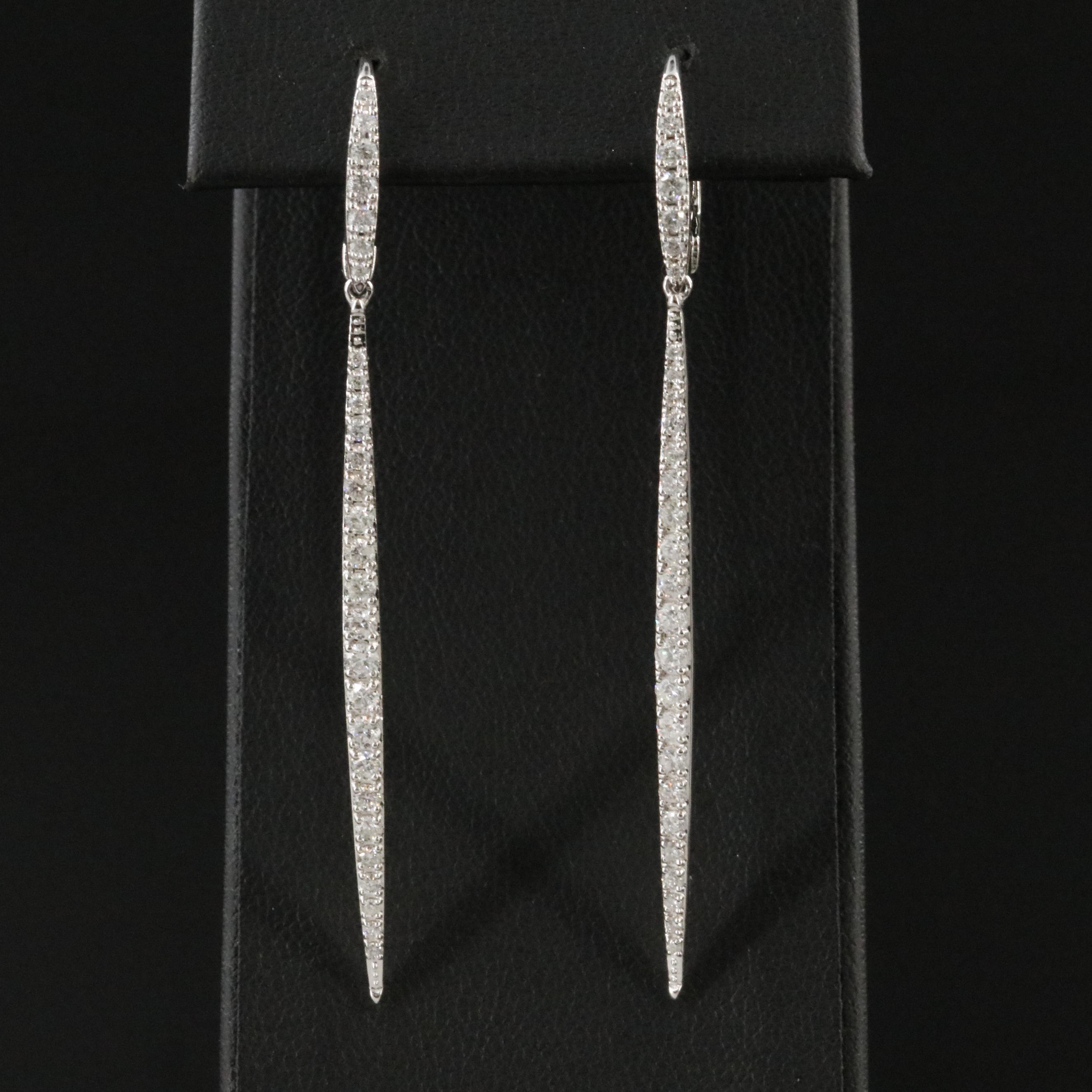 14K 1.05 CTW Diamond Drop Earrings