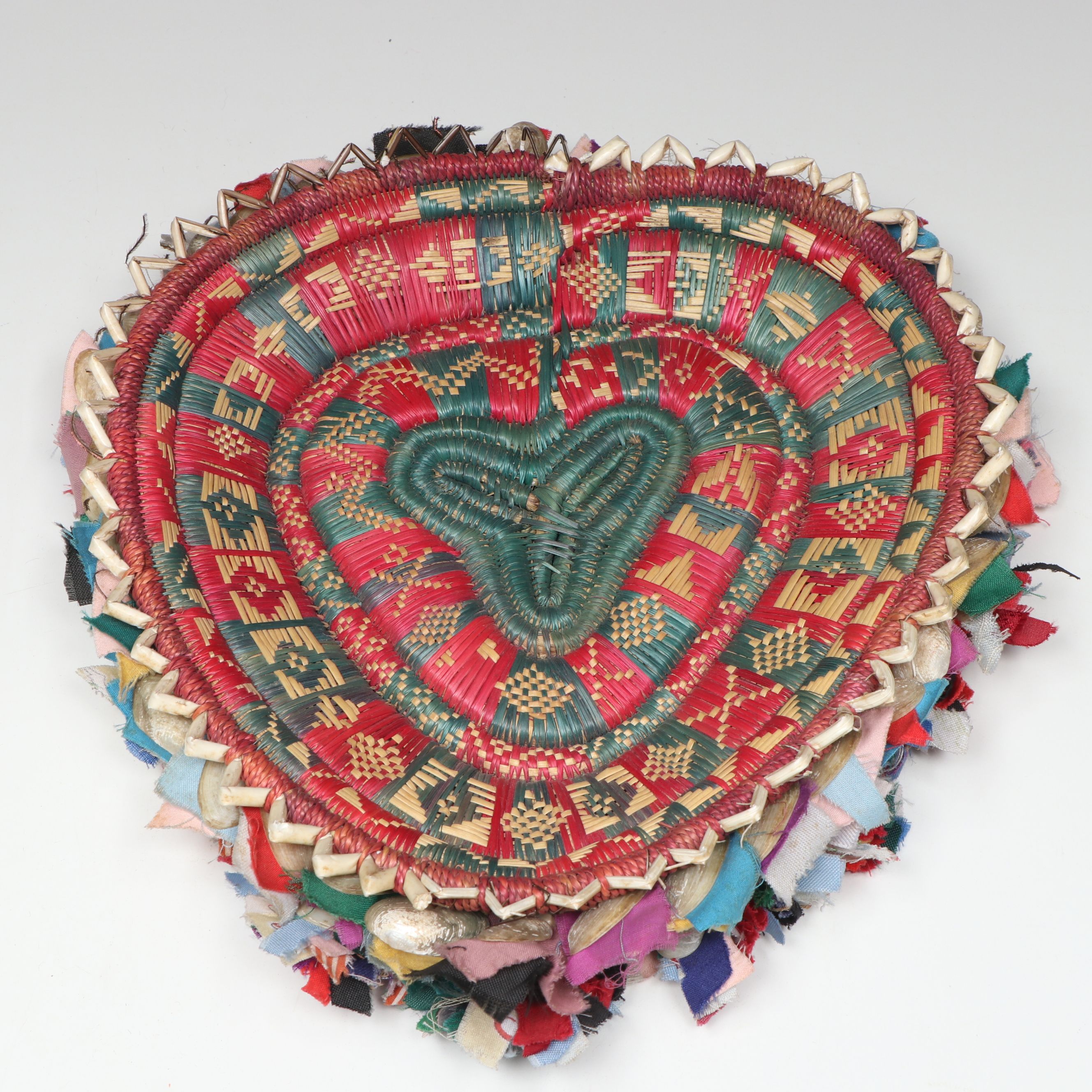 Nepali Terai Region Woven Natural Material and Fabric Baskets