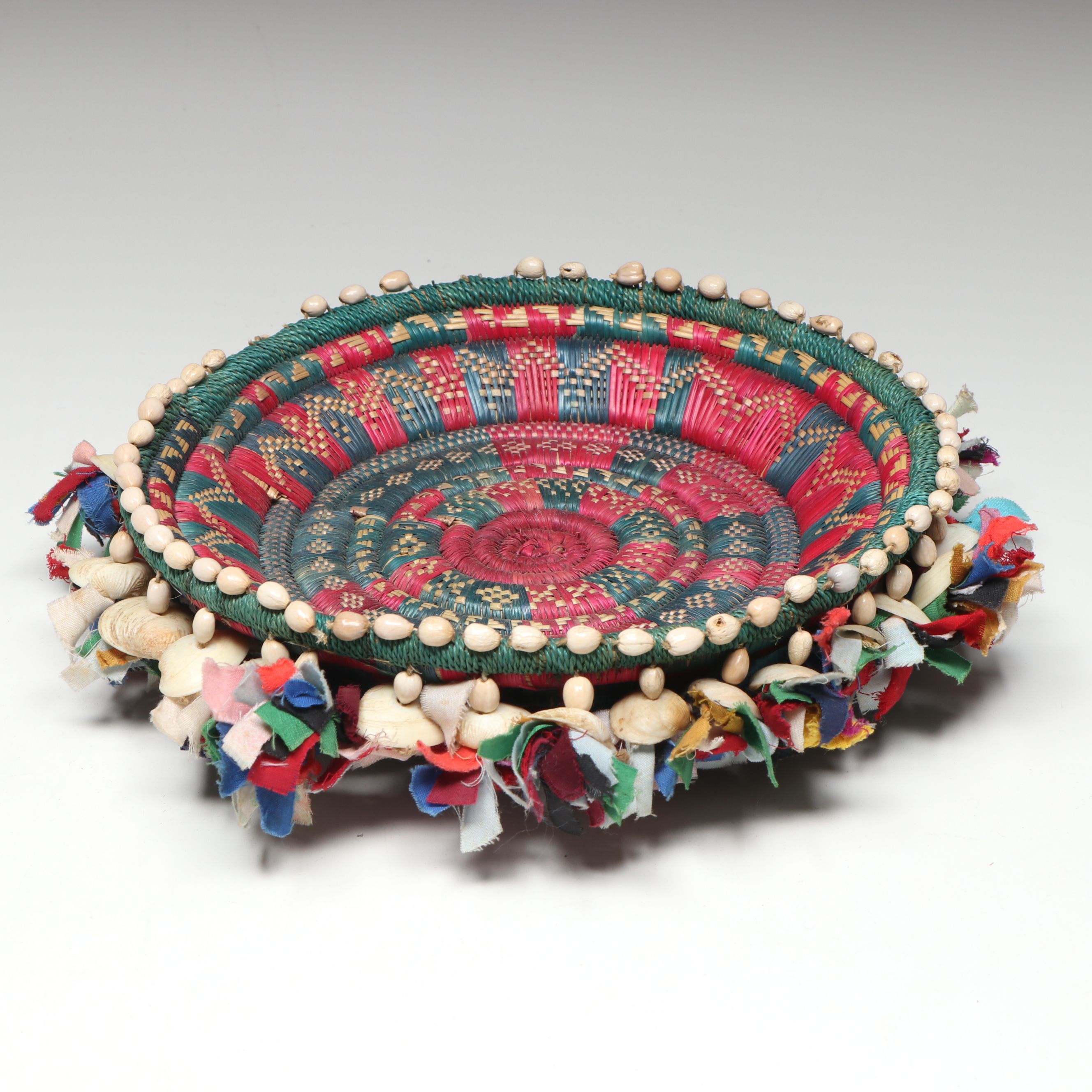 Nepali Terai Region Woven Natural Material and Fabric Baskets