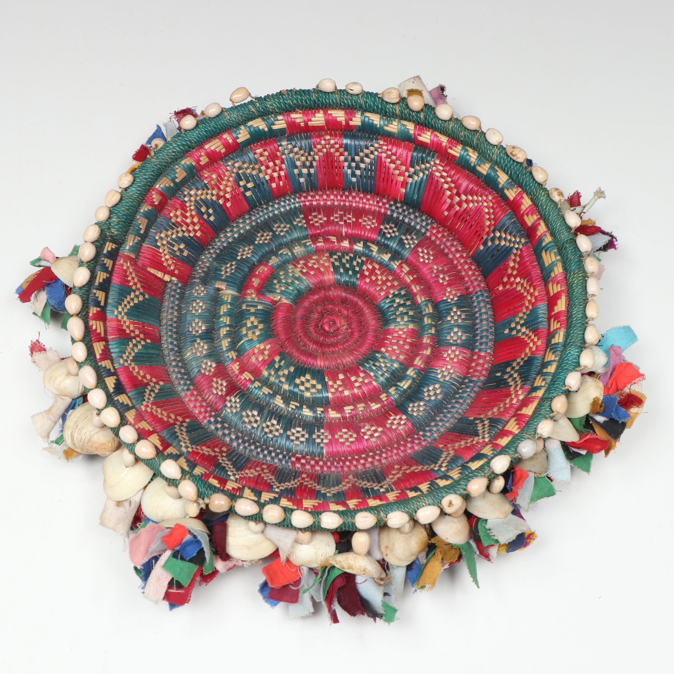 Nepali Terai Region Woven Natural Material and Fabric Baskets