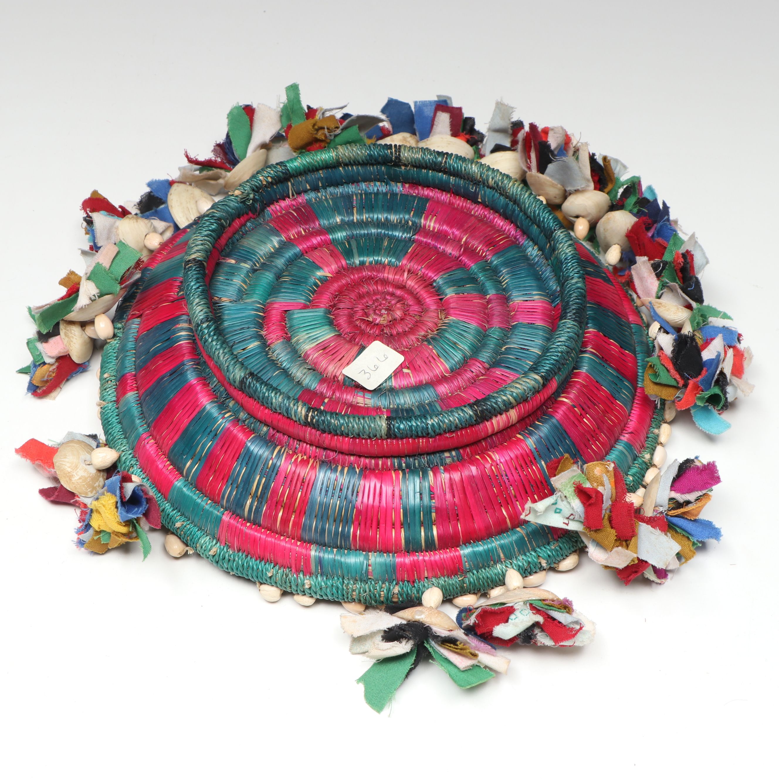 Nepali Terai Region Woven Natural Material and Fabric Baskets