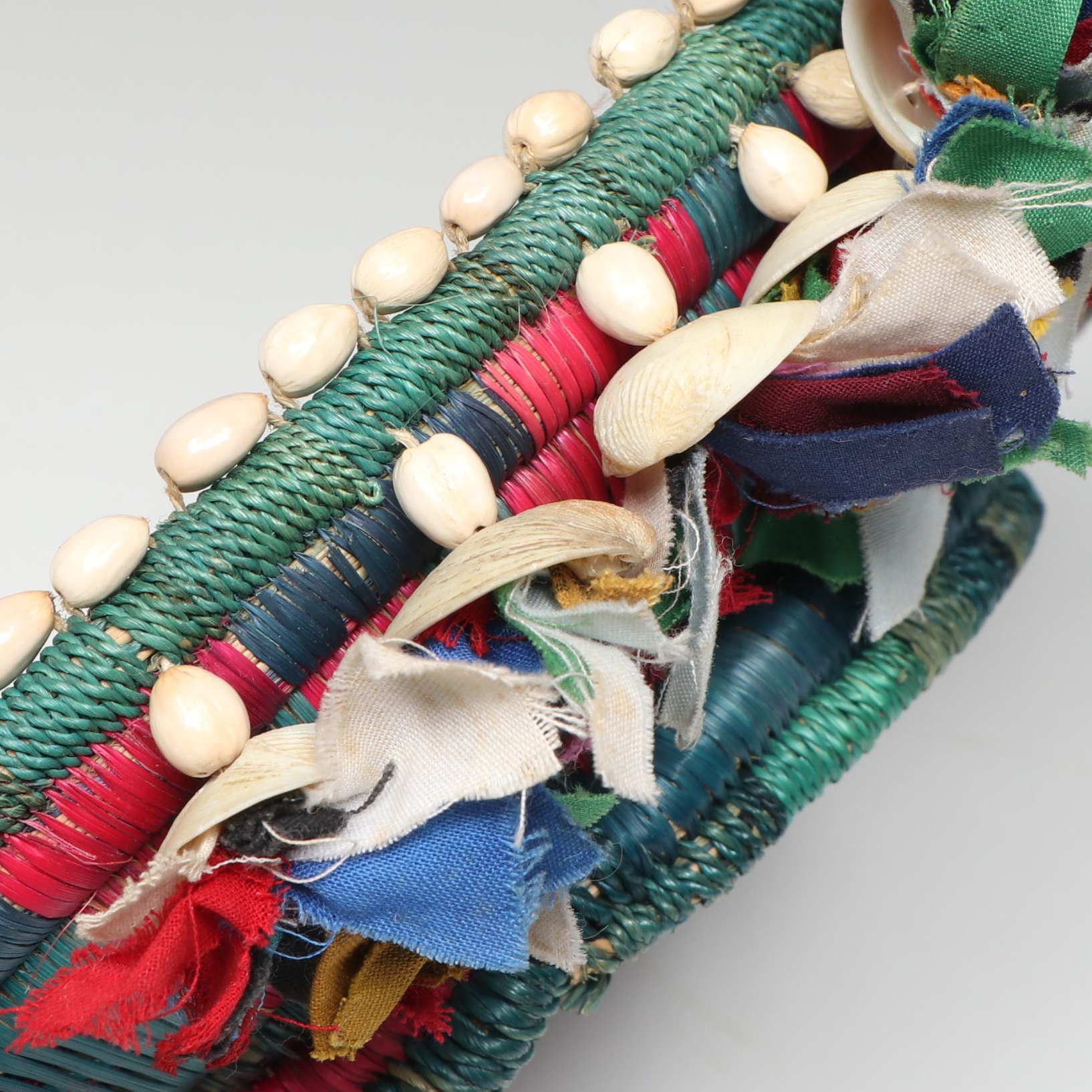 Nepali Terai Region Woven Natural Material and Fabric Baskets