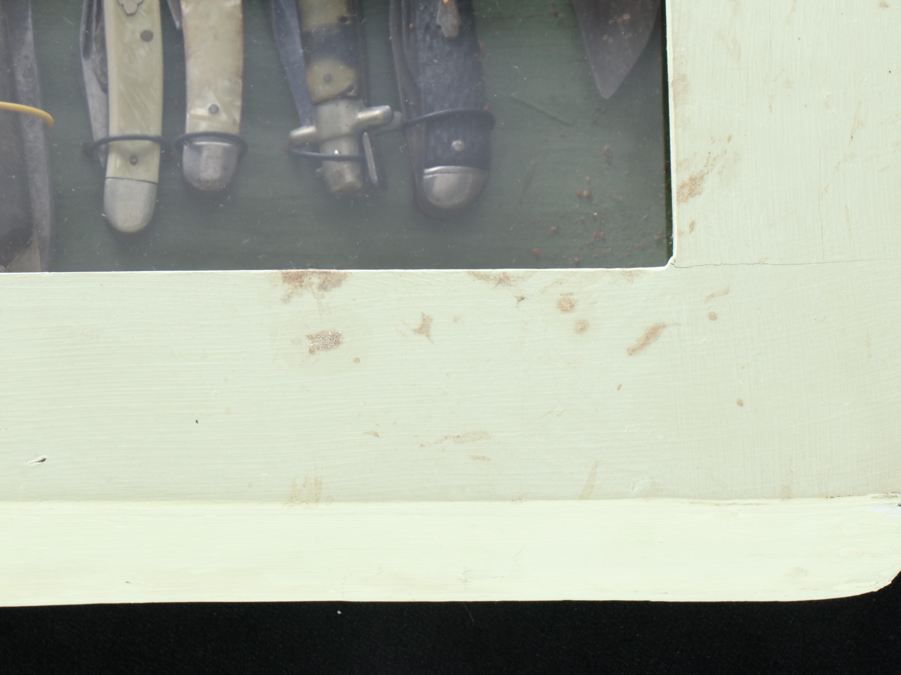 Mounted Pocket Knife Collection