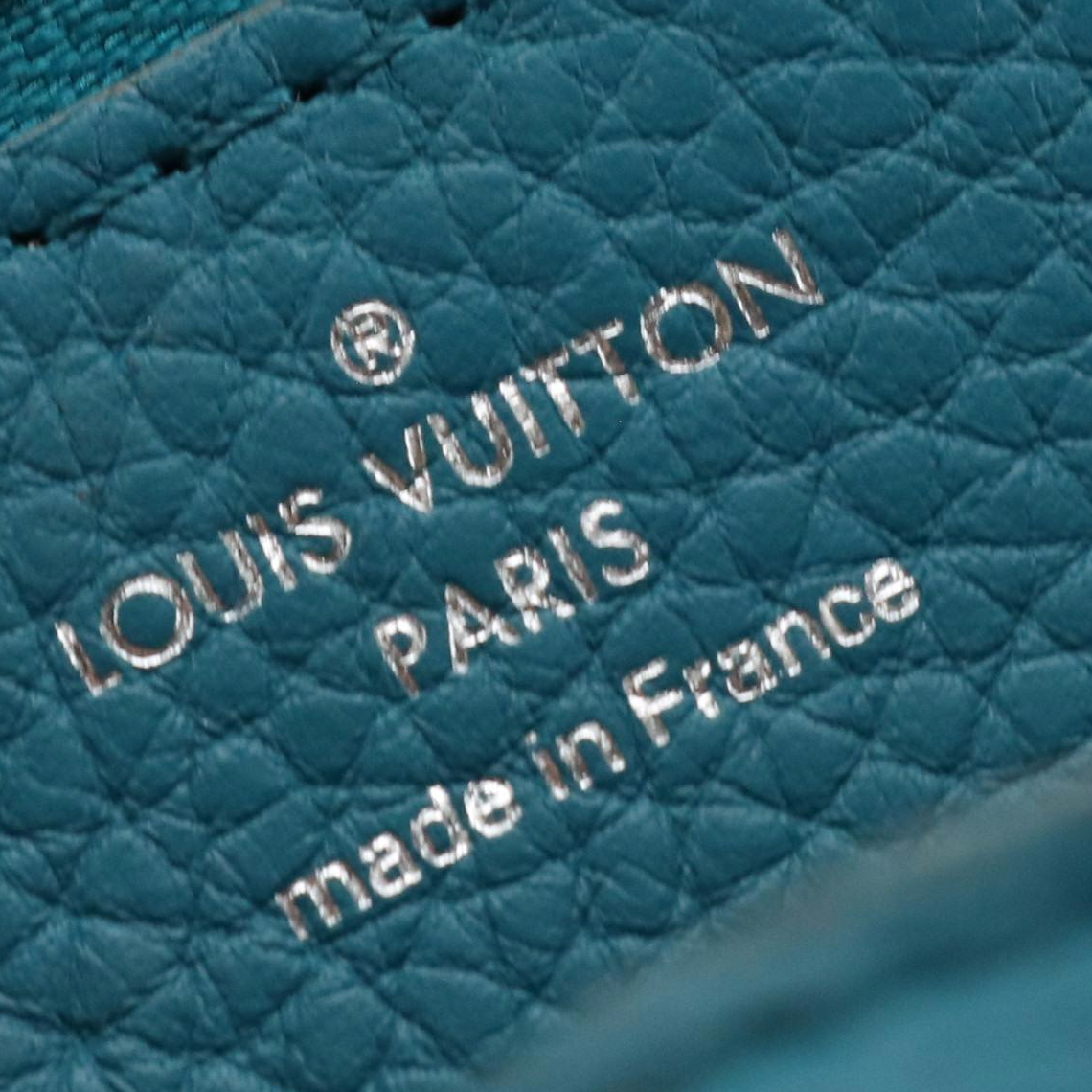 Louis Vuitton Turquoise Taurillon Leather Capucines Bag