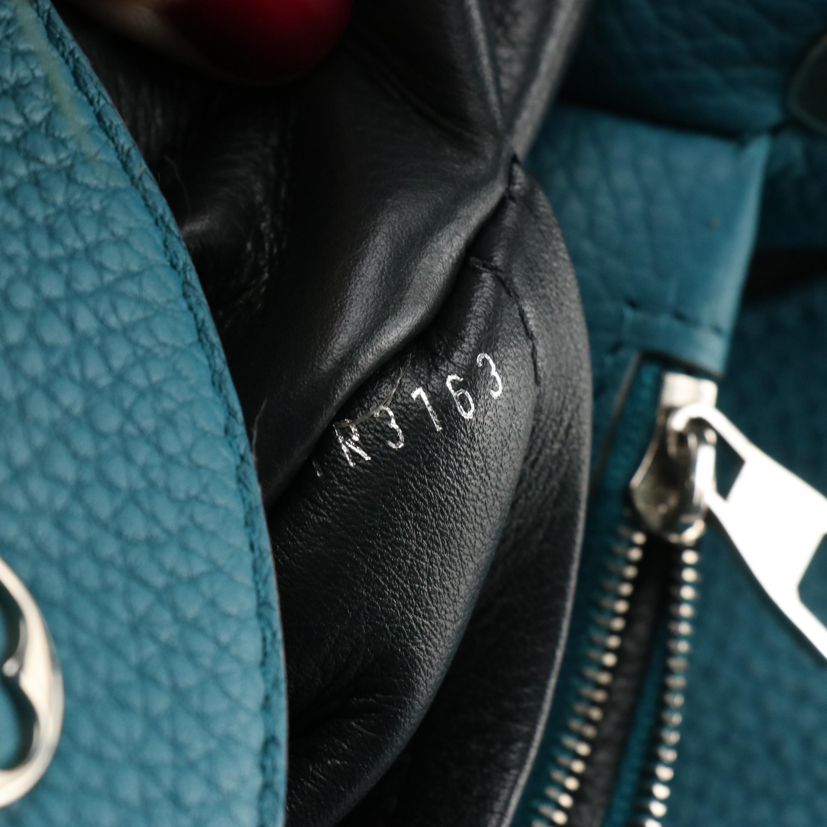 Louis Vuitton Turquoise Taurillon Leather Capucines Bag