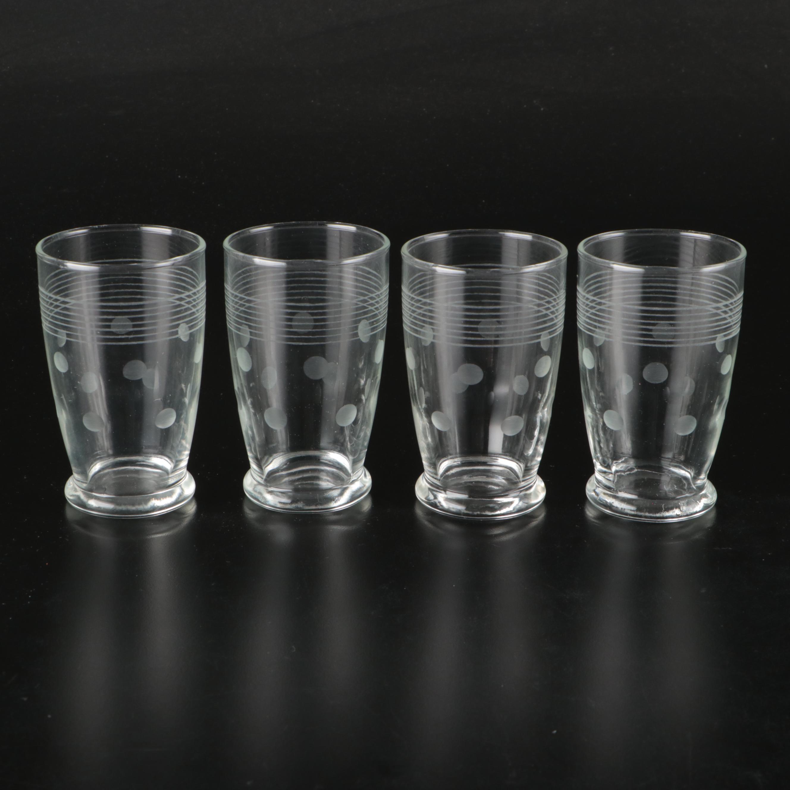 Ceramic Tiered Tray, Glass Egg Dishes, Glass Tumblers, and Glass Plates