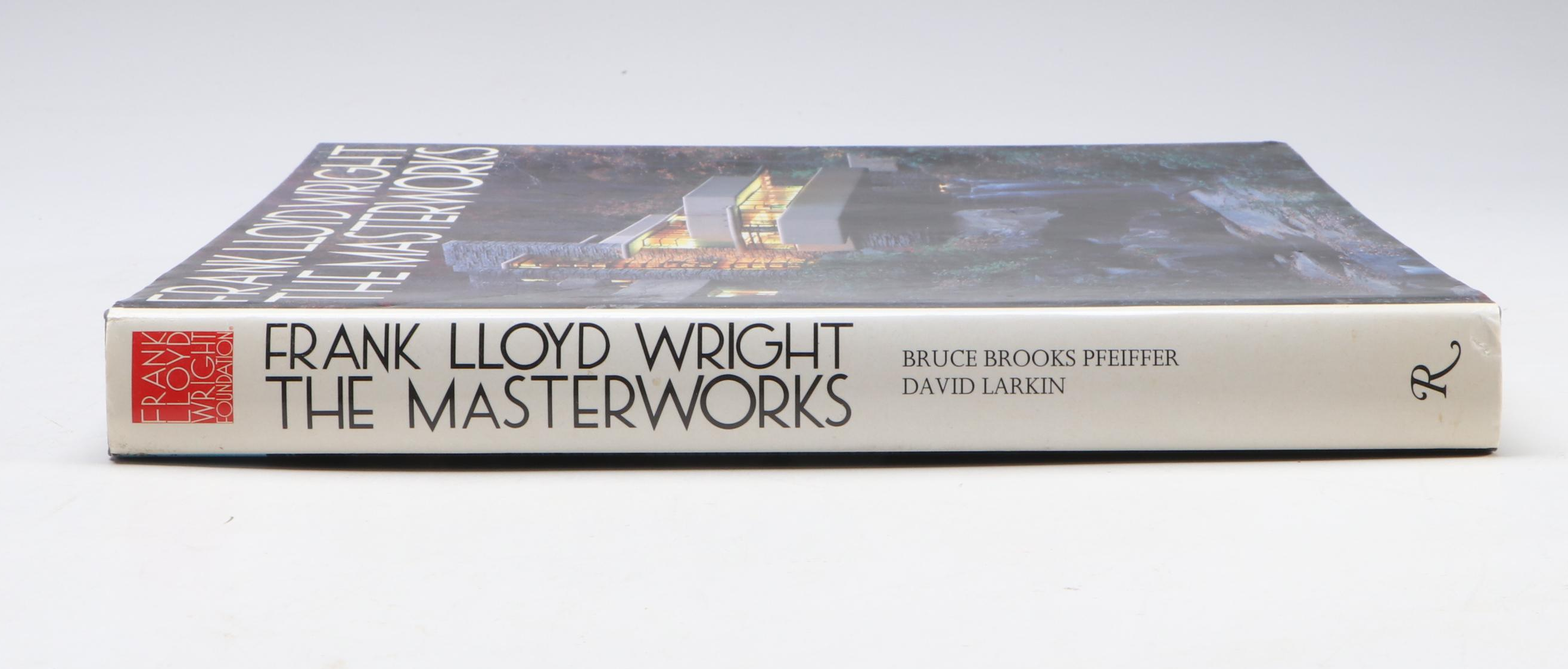 First Edition "Frank Lloyd Wright: The Masterworks" by Pfeiffer and Larkin, 1993