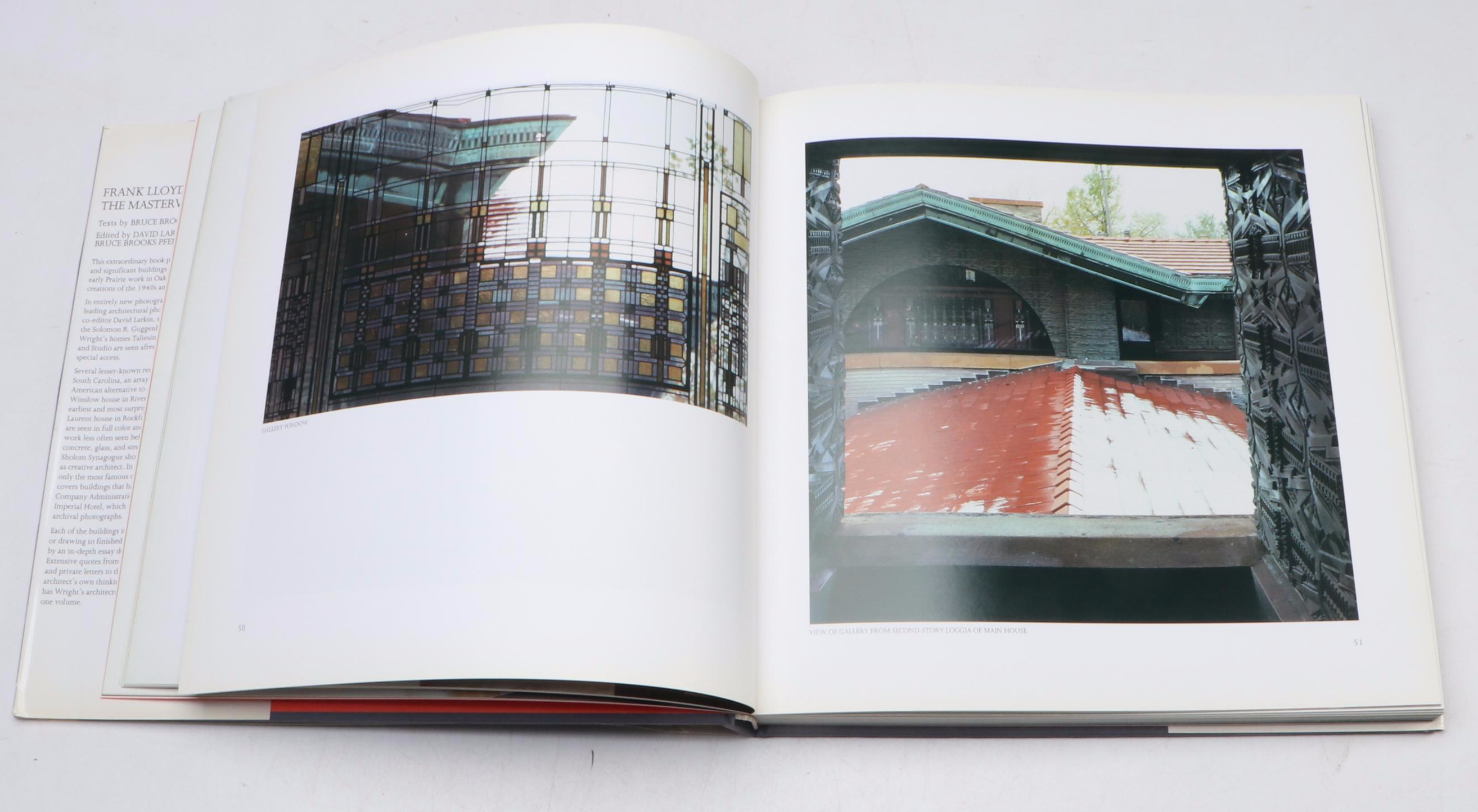 First Edition "Frank Lloyd Wright: The Masterworks" by Pfeiffer and Larkin, 1993