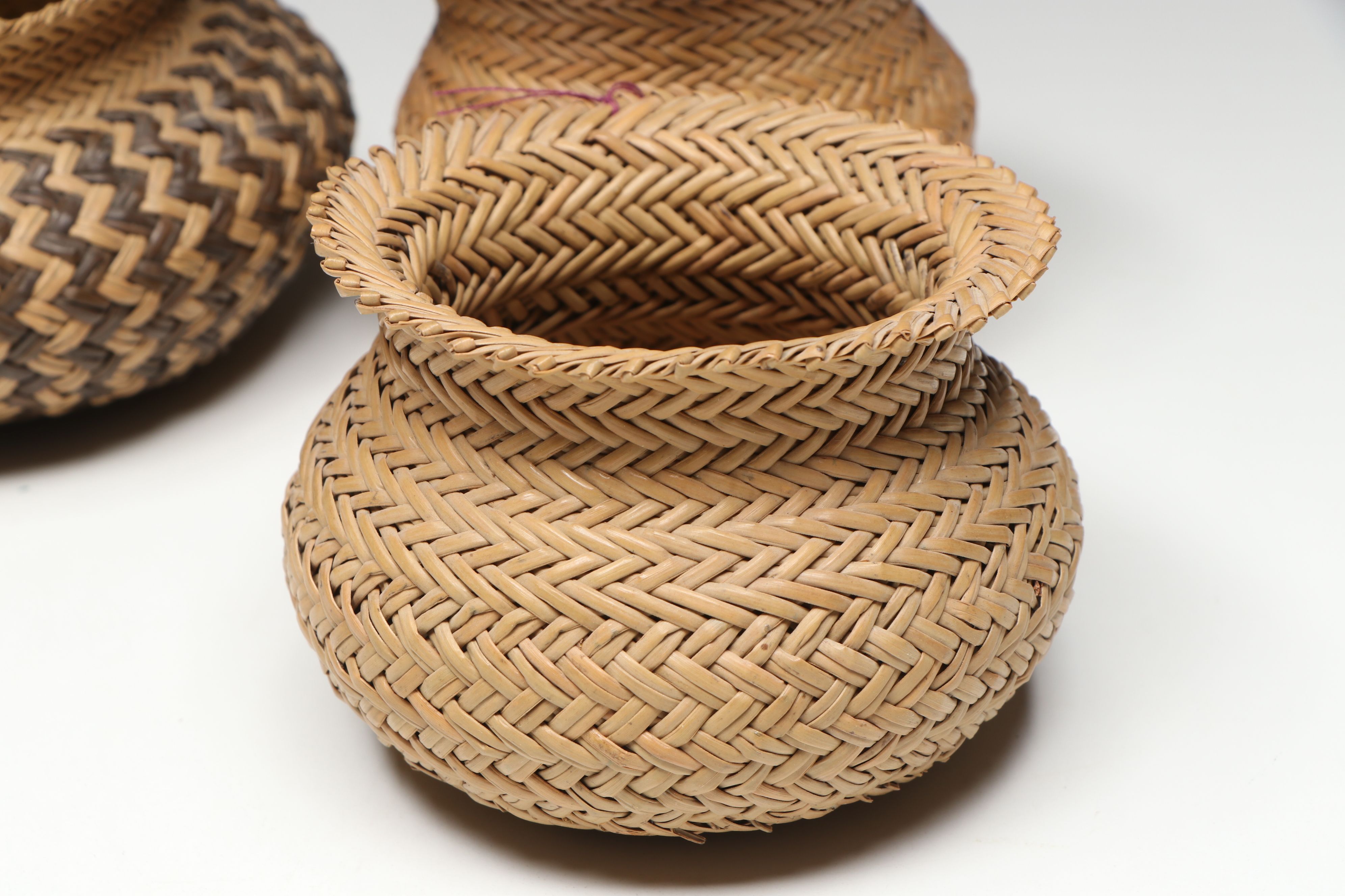 Mexican Tarahumara Pine Needle Baskets