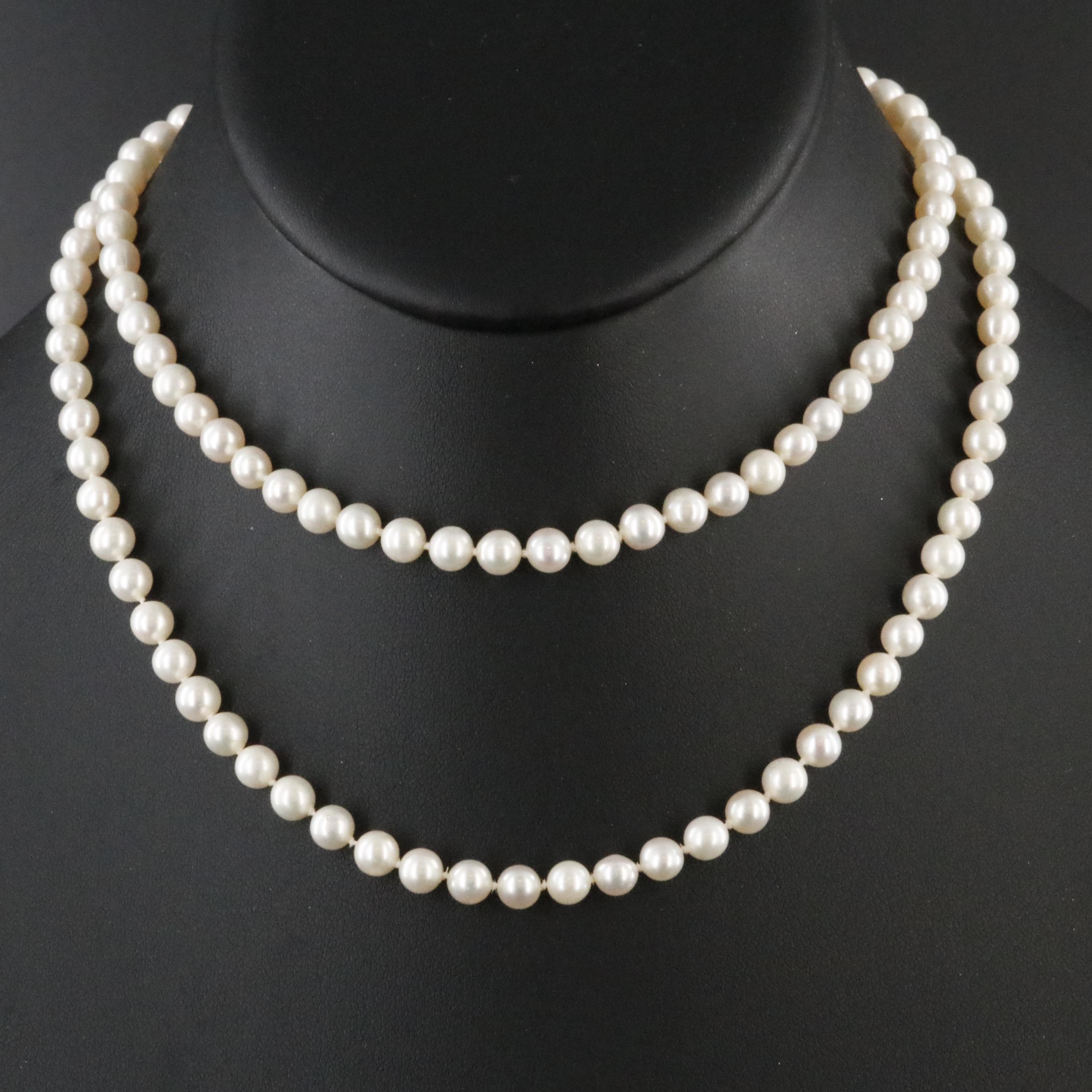 Pearl Necklace with 14K Clasp
