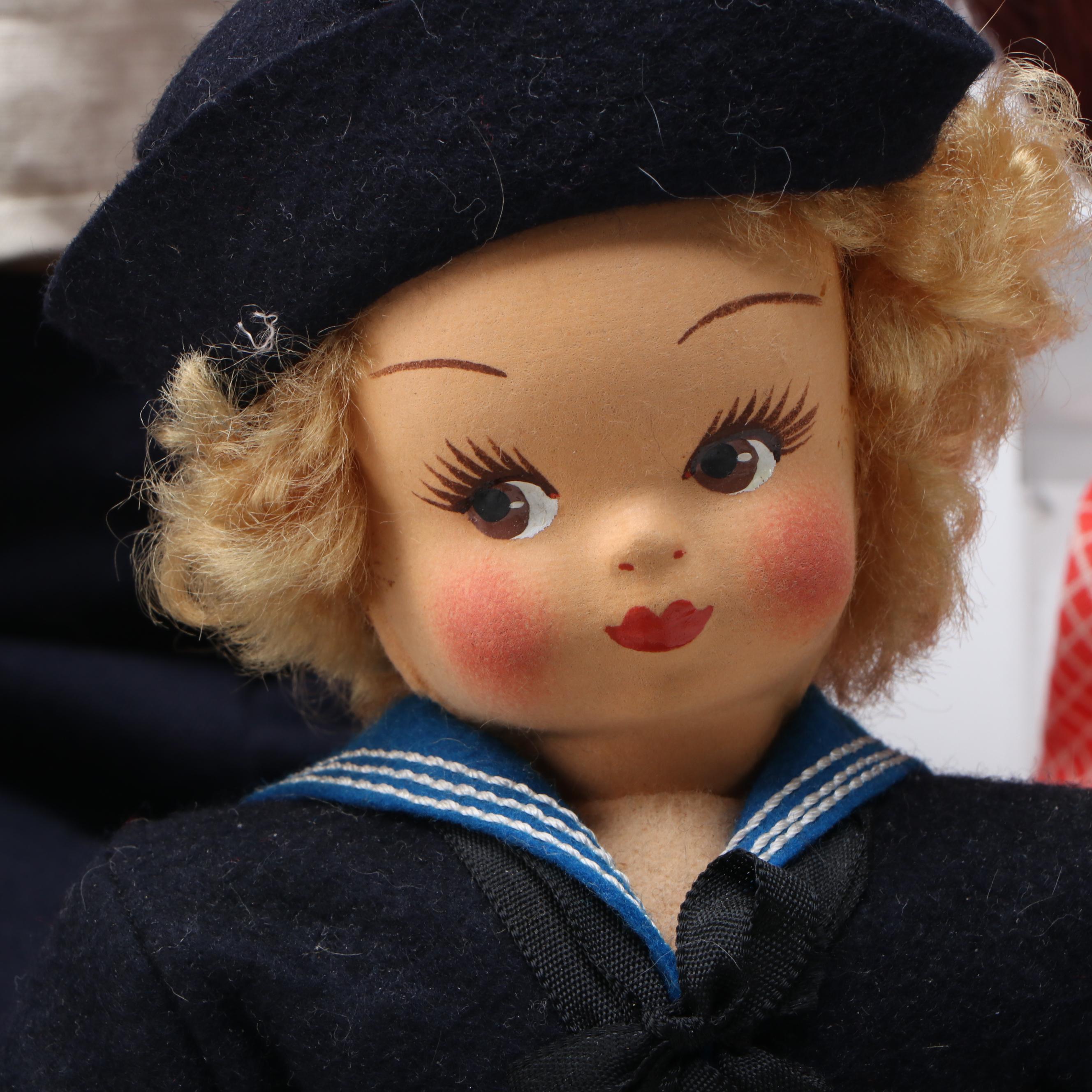 Reproduction Kestner Googly Eye and Other Sailor Dolls