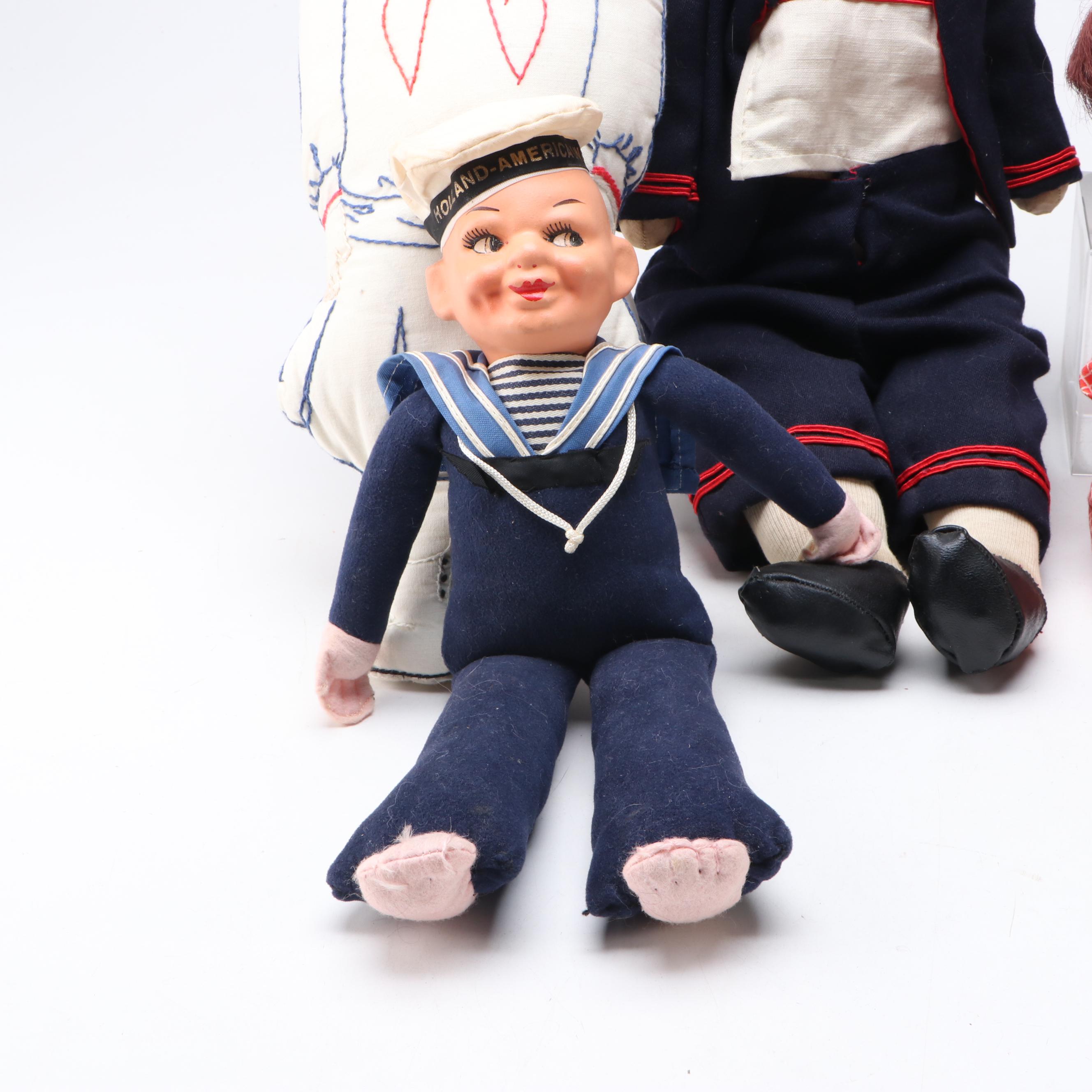 Reproduction Kestner Googly Eye and Other Sailor Dolls