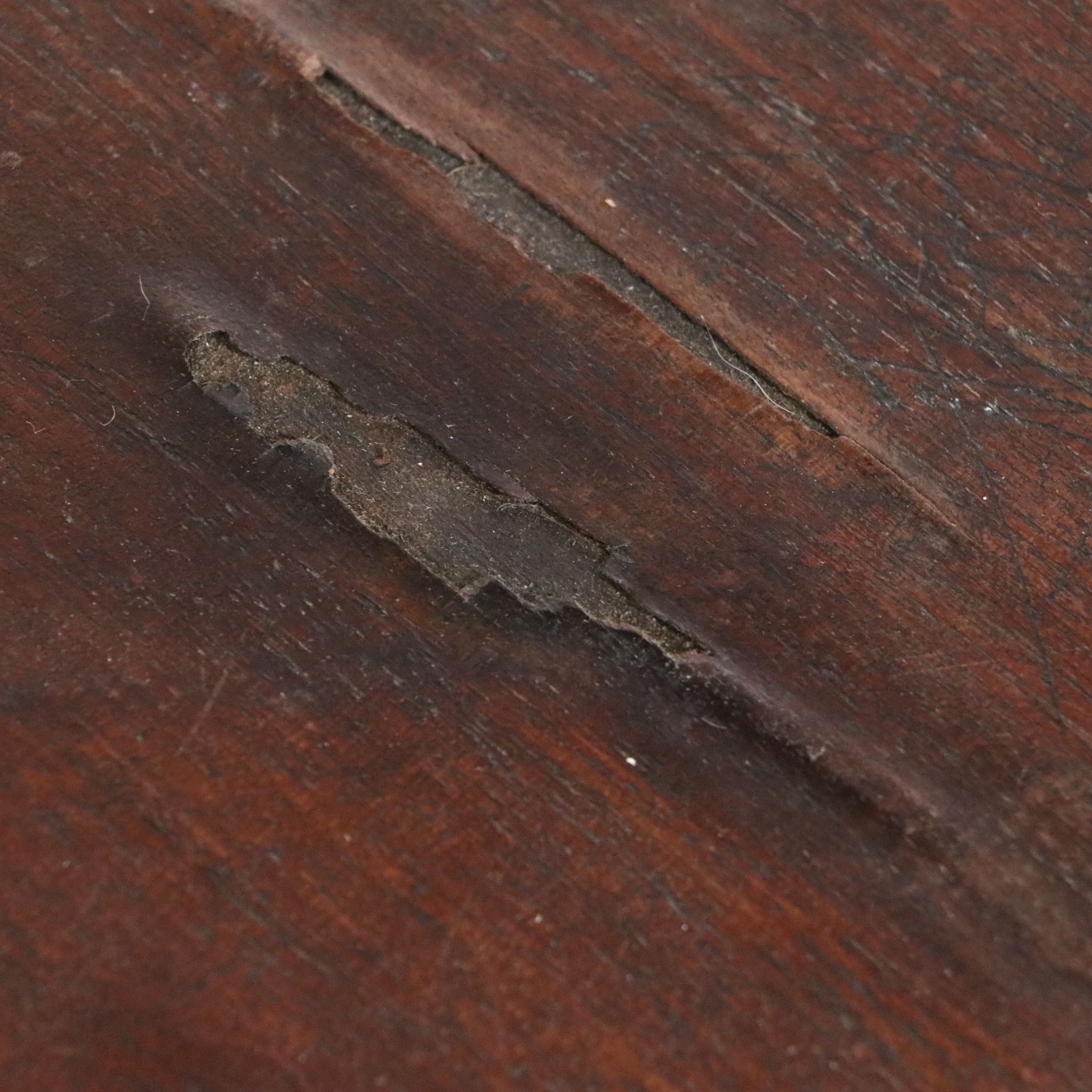 Federal Style Turned Mahogany Two-Drawer Side Table