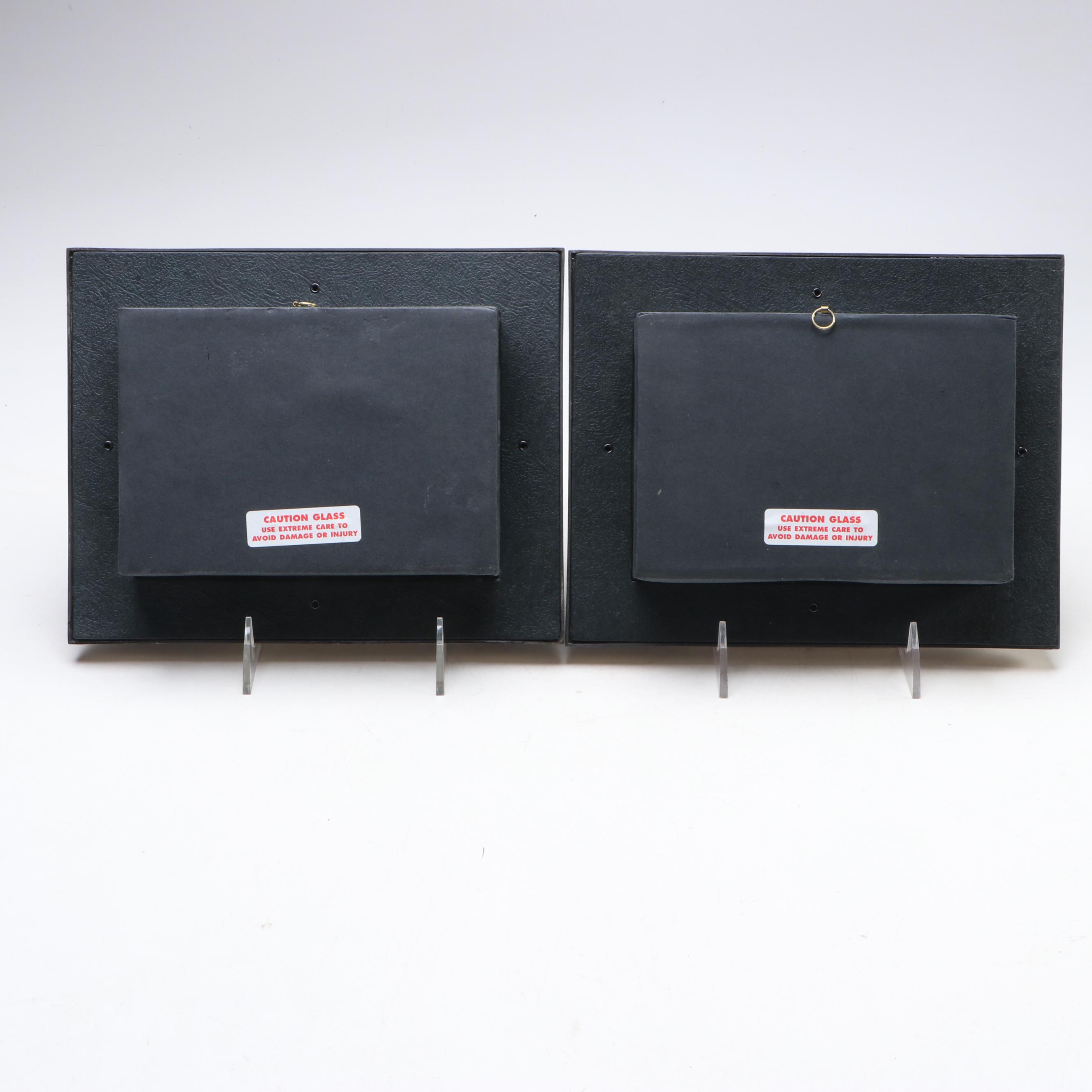 British Glass Model Golden Hind and HMS Bounty