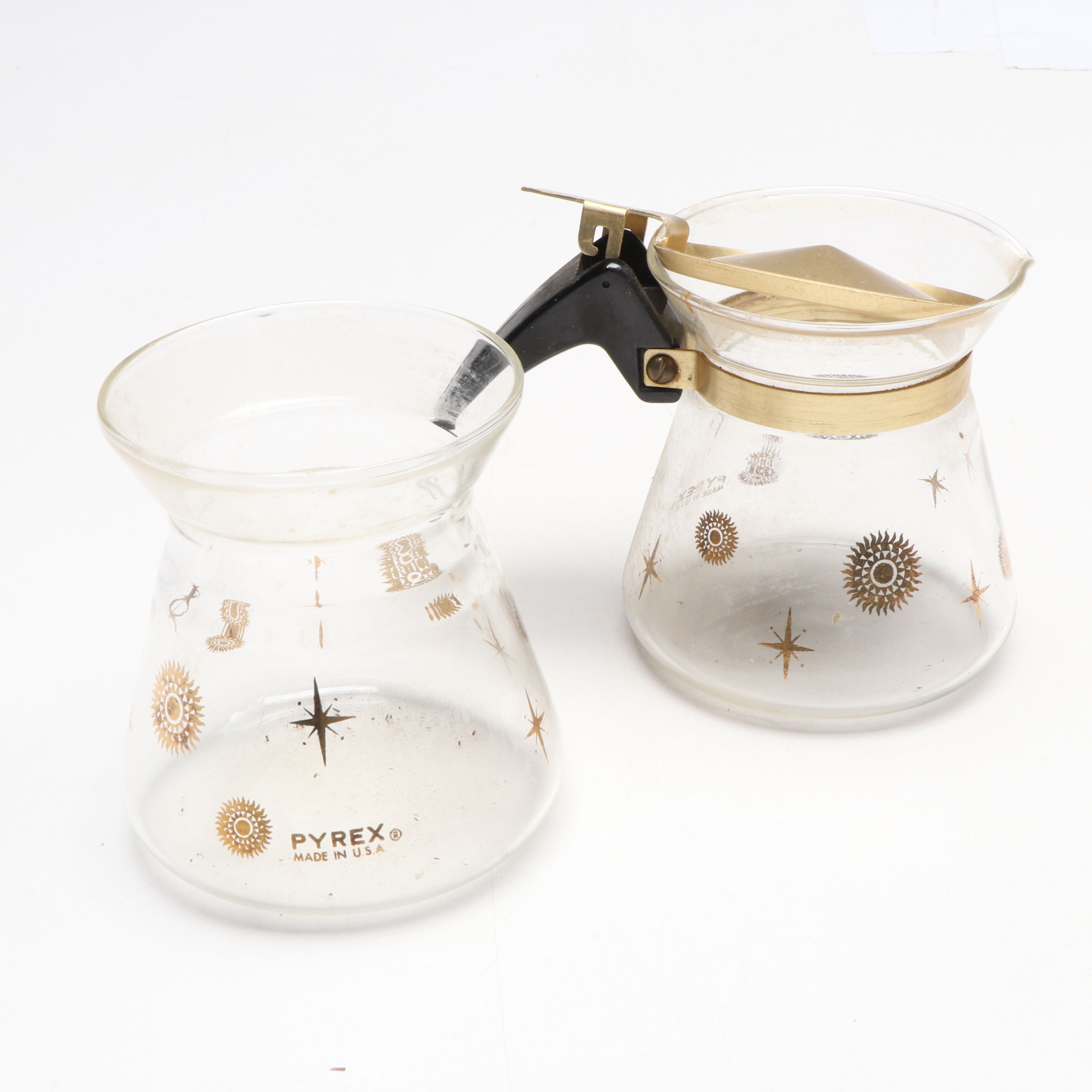 MCM Karoff Folding Serving Tray with Pyrex Glass Table Accessories