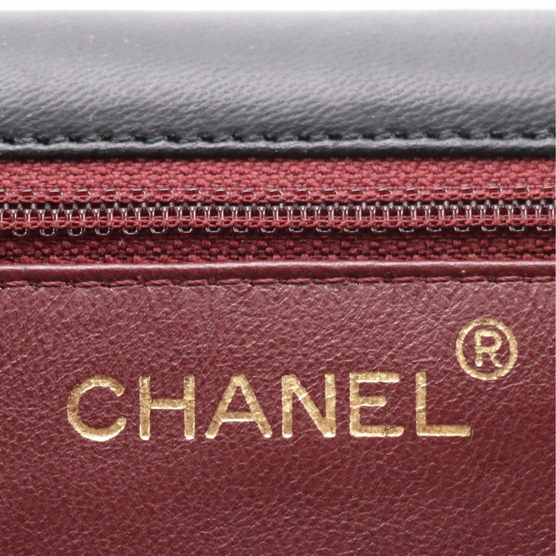 Chanel Full Flap Chain Link Shoulder Bag in Black Matelasse Lambskin