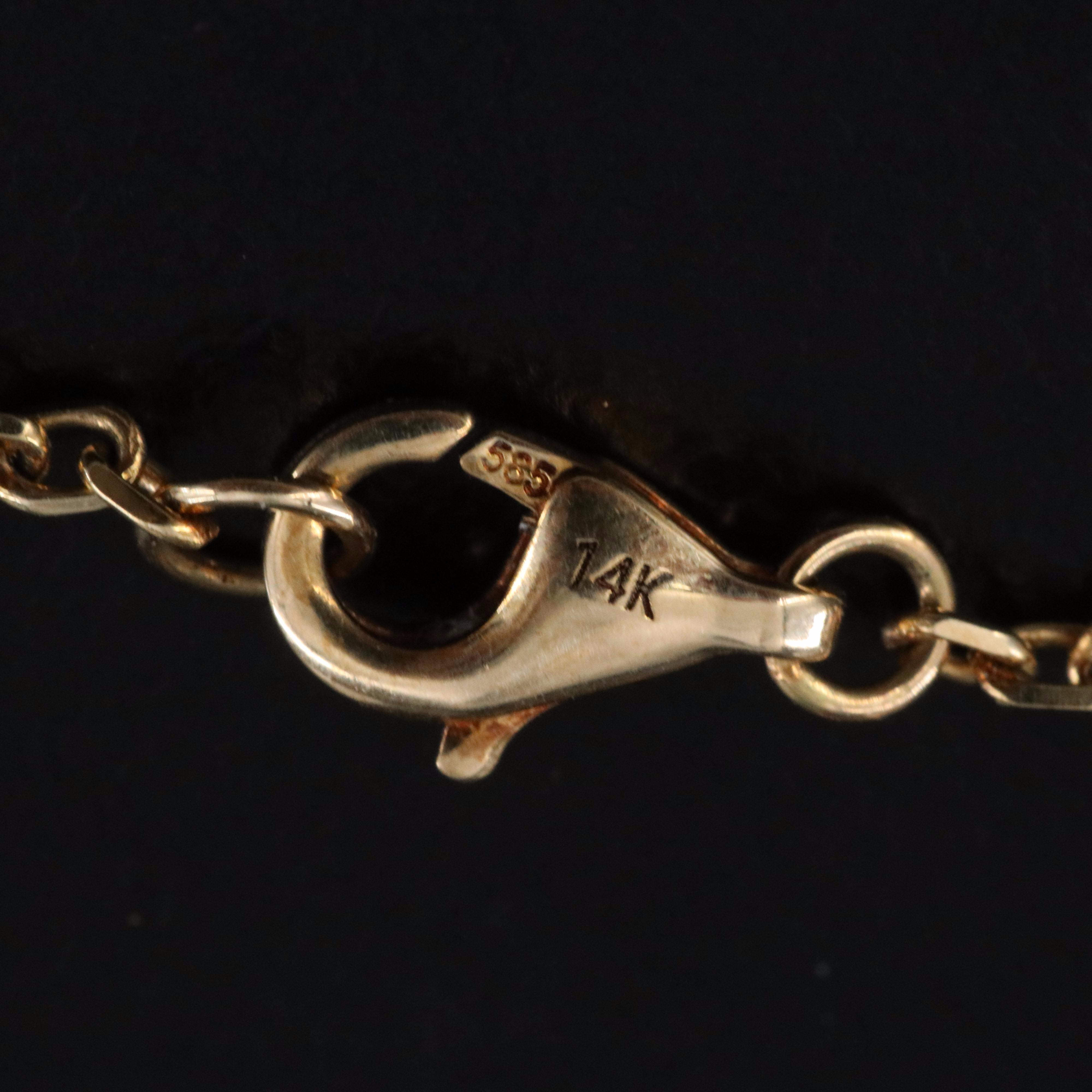 14K Imitation Black Onyx Quatrefoil Necklace and Earring Set