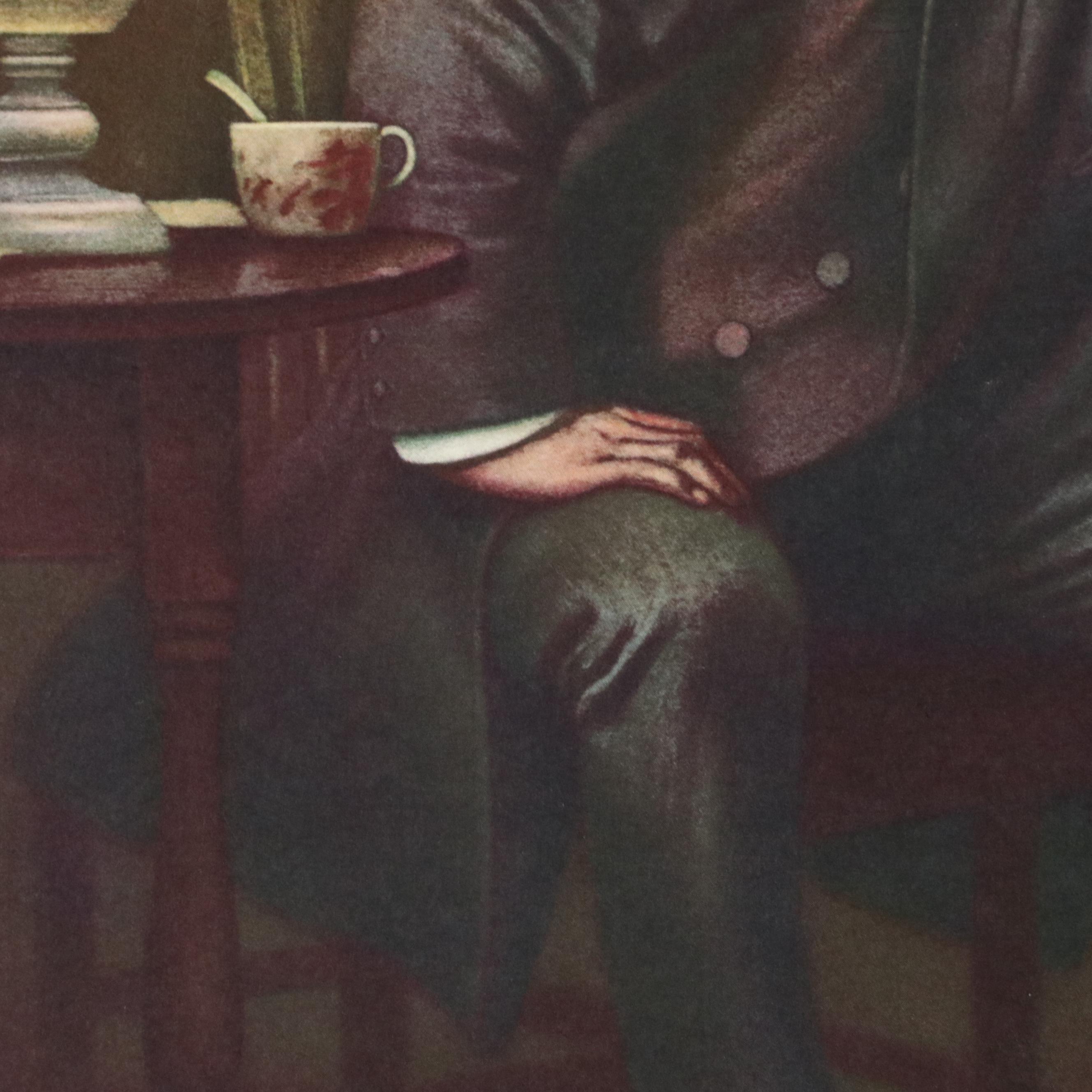 After Luke Fildes Offset Lithograph "The Doctor," Mid to Late 20th Century