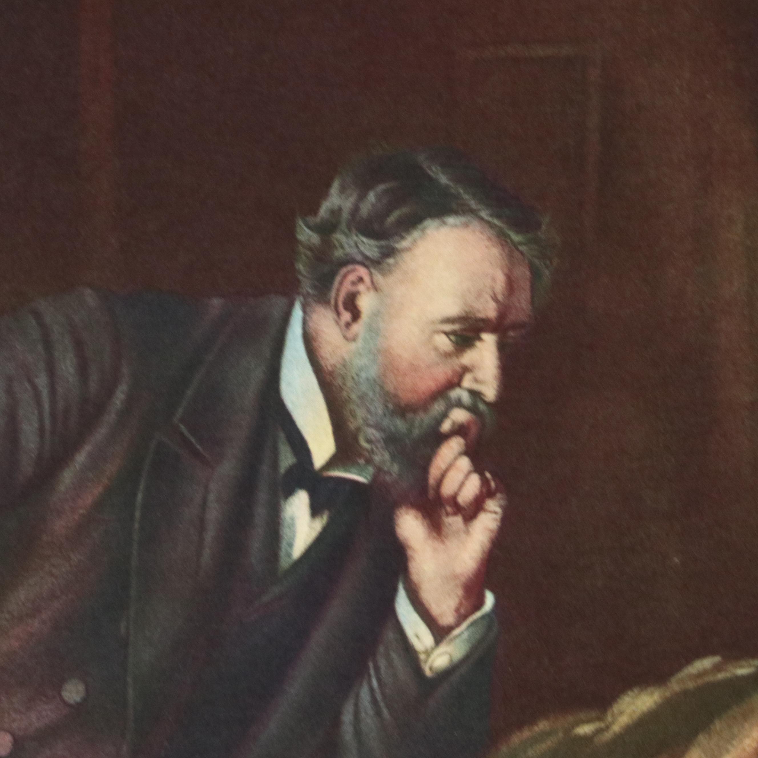 After Luke Fildes Offset Lithograph "The Doctor," Mid to Late 20th Century