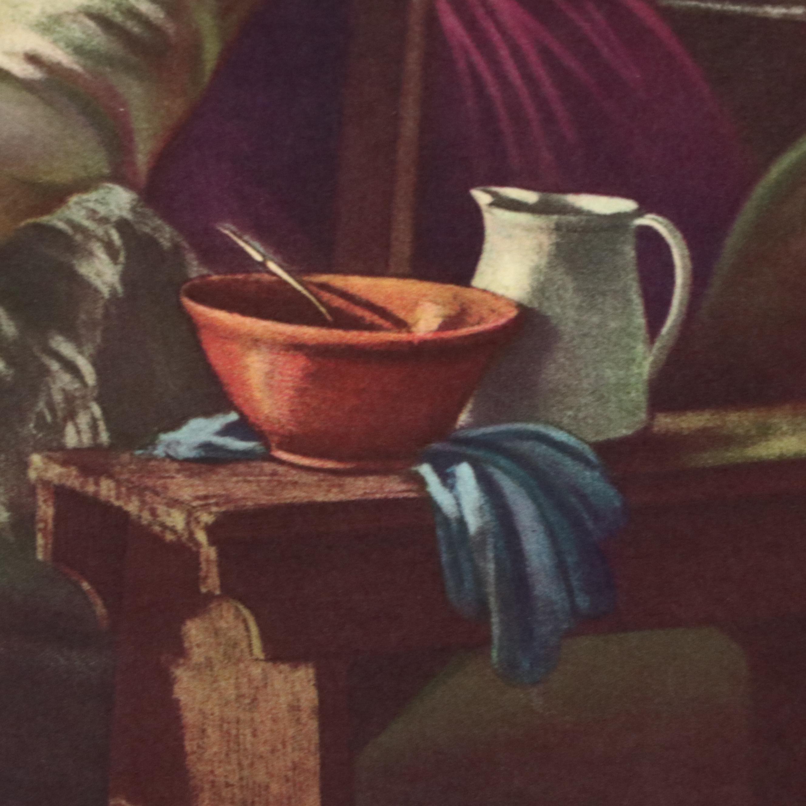 After Luke Fildes Offset Lithograph "The Doctor," Mid to Late 20th Century