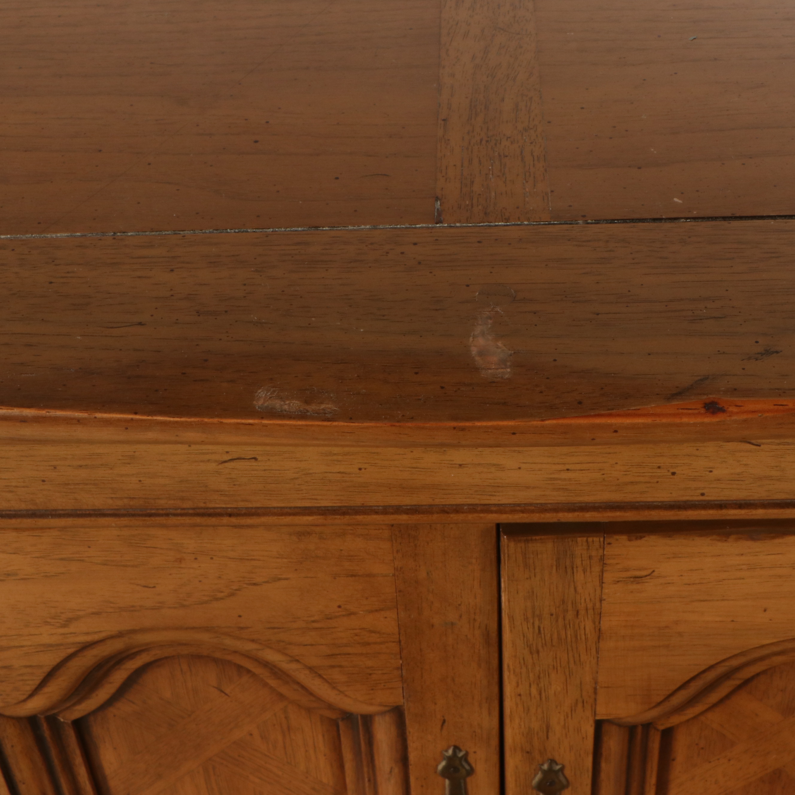 French Provincial Style Pecan Dresser