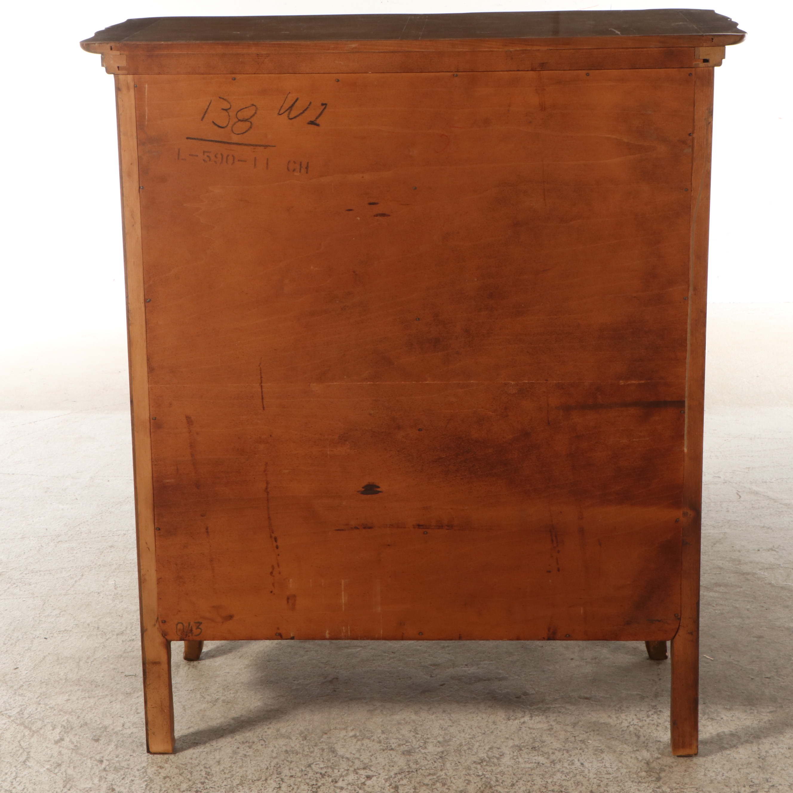 French Provincial Style Pecan Dresser