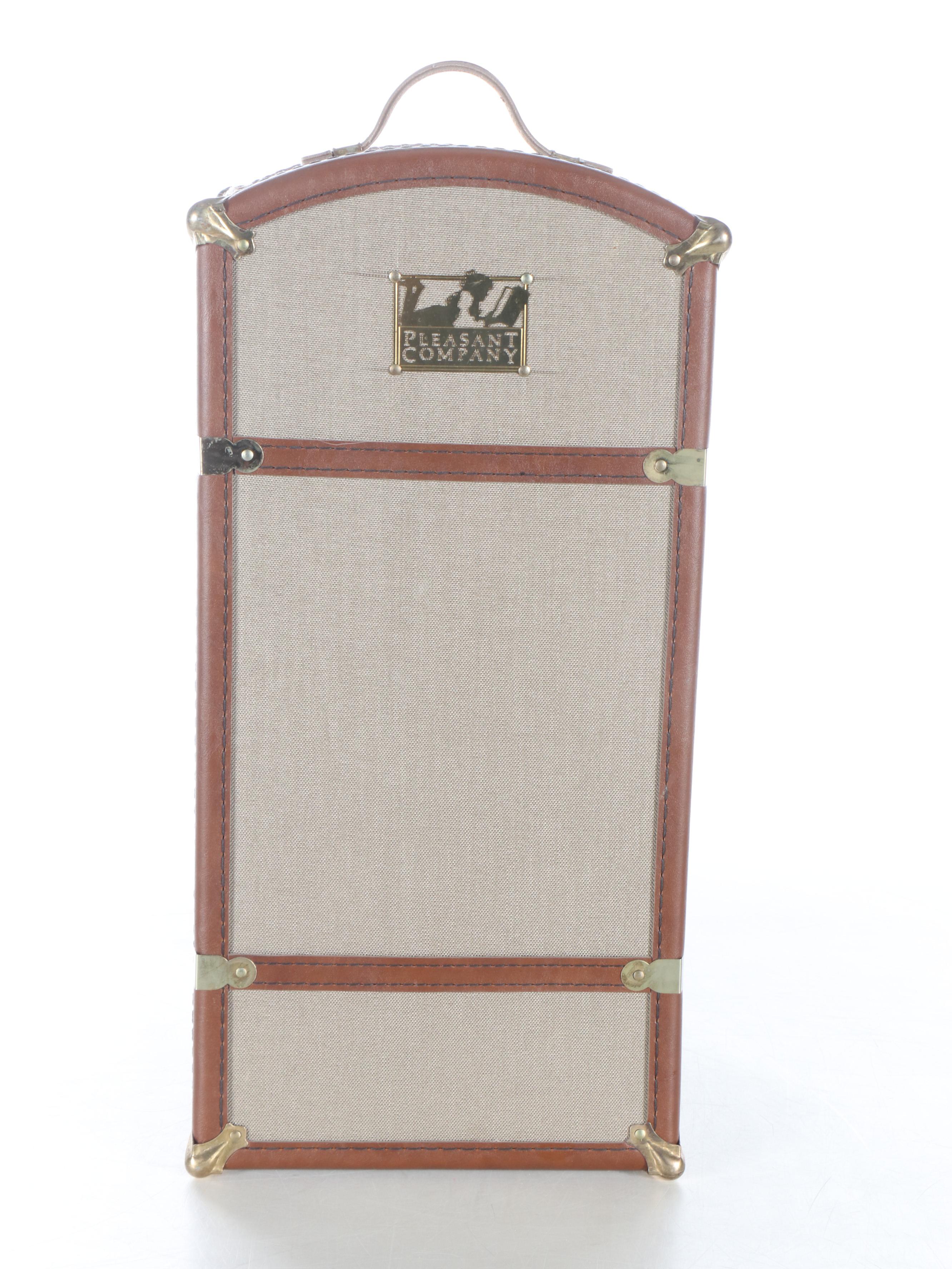 Pleasant Company Storage Case with Doll Clothing and Fiction Books