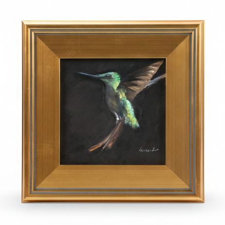 Natalie Demenko Oil Painting of a Hummingbird, 2025
