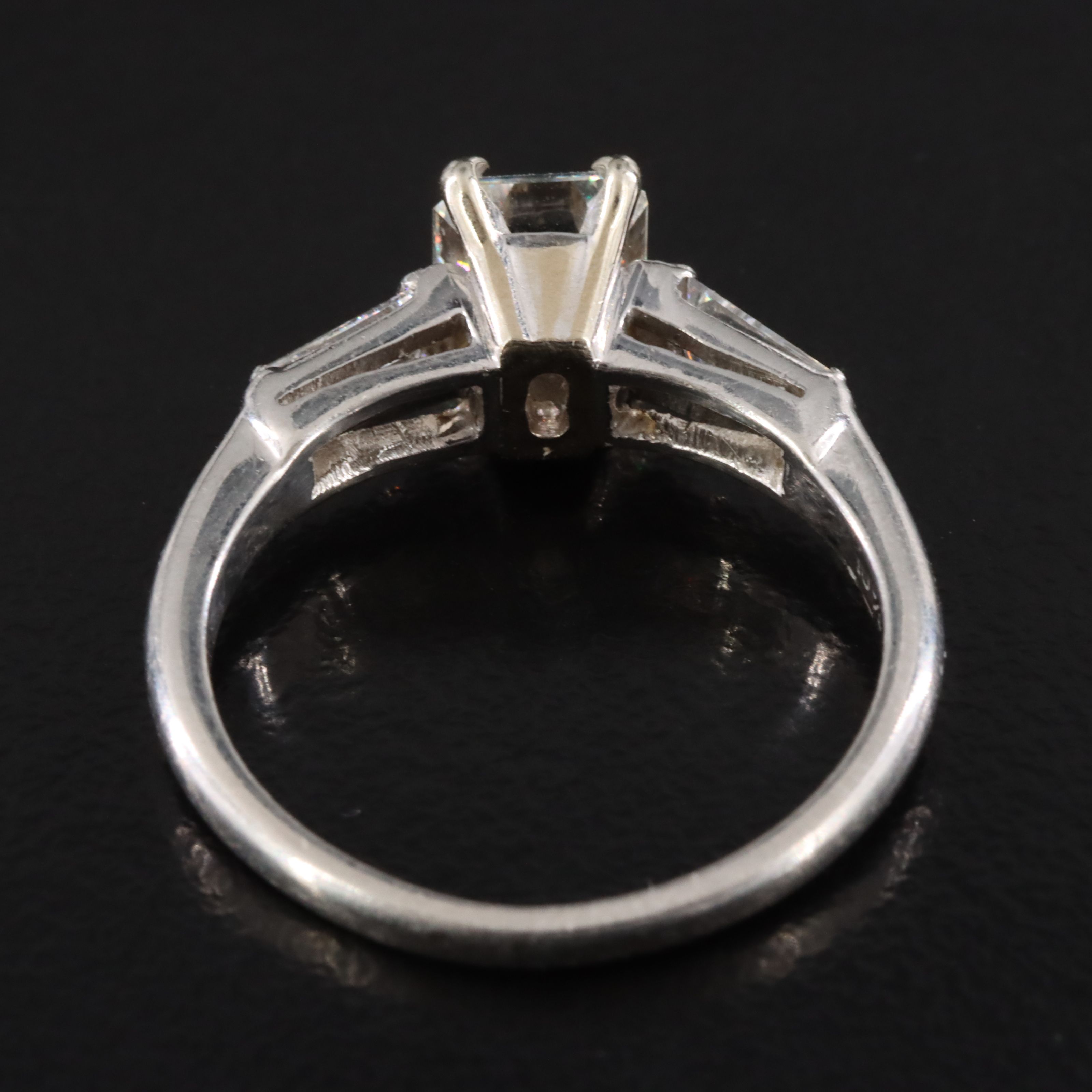 Platinum 1.33 CTW Diamond Ring with 14K Accent