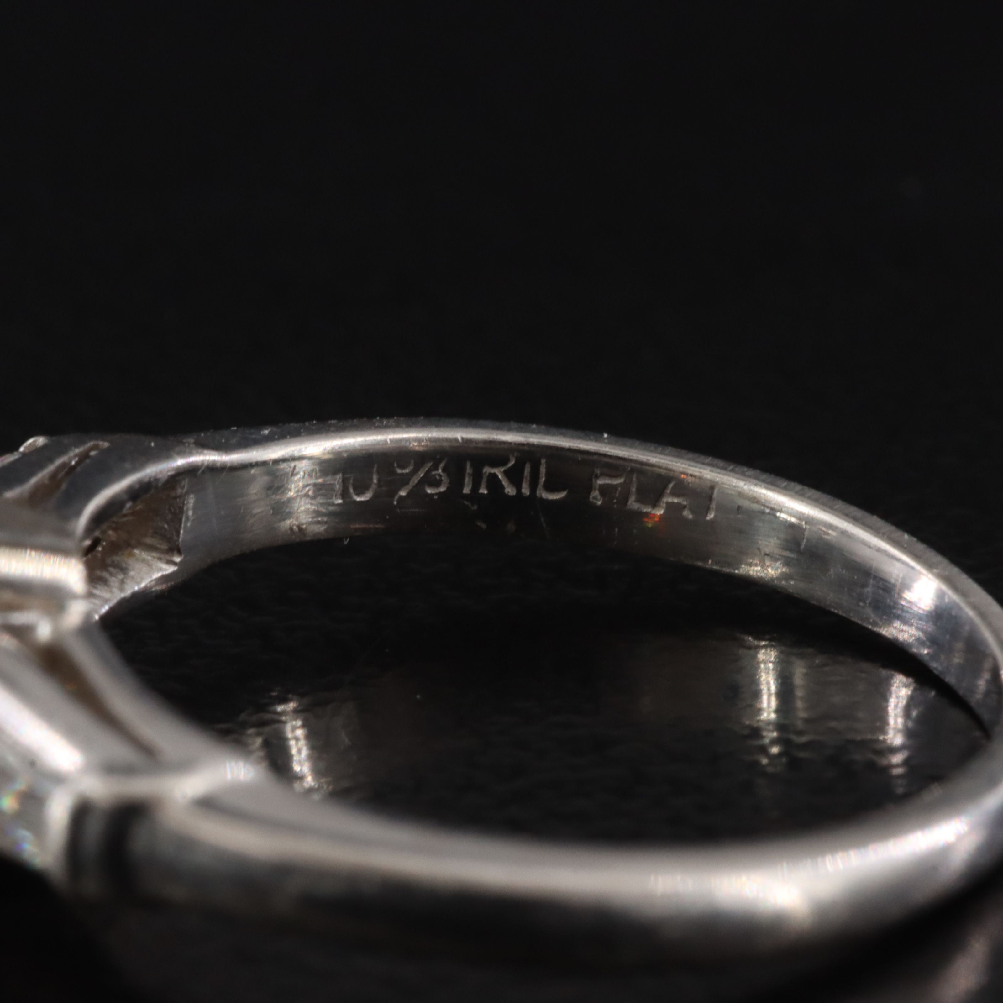 Platinum 1.33 CTW Diamond Ring with 14K Accent