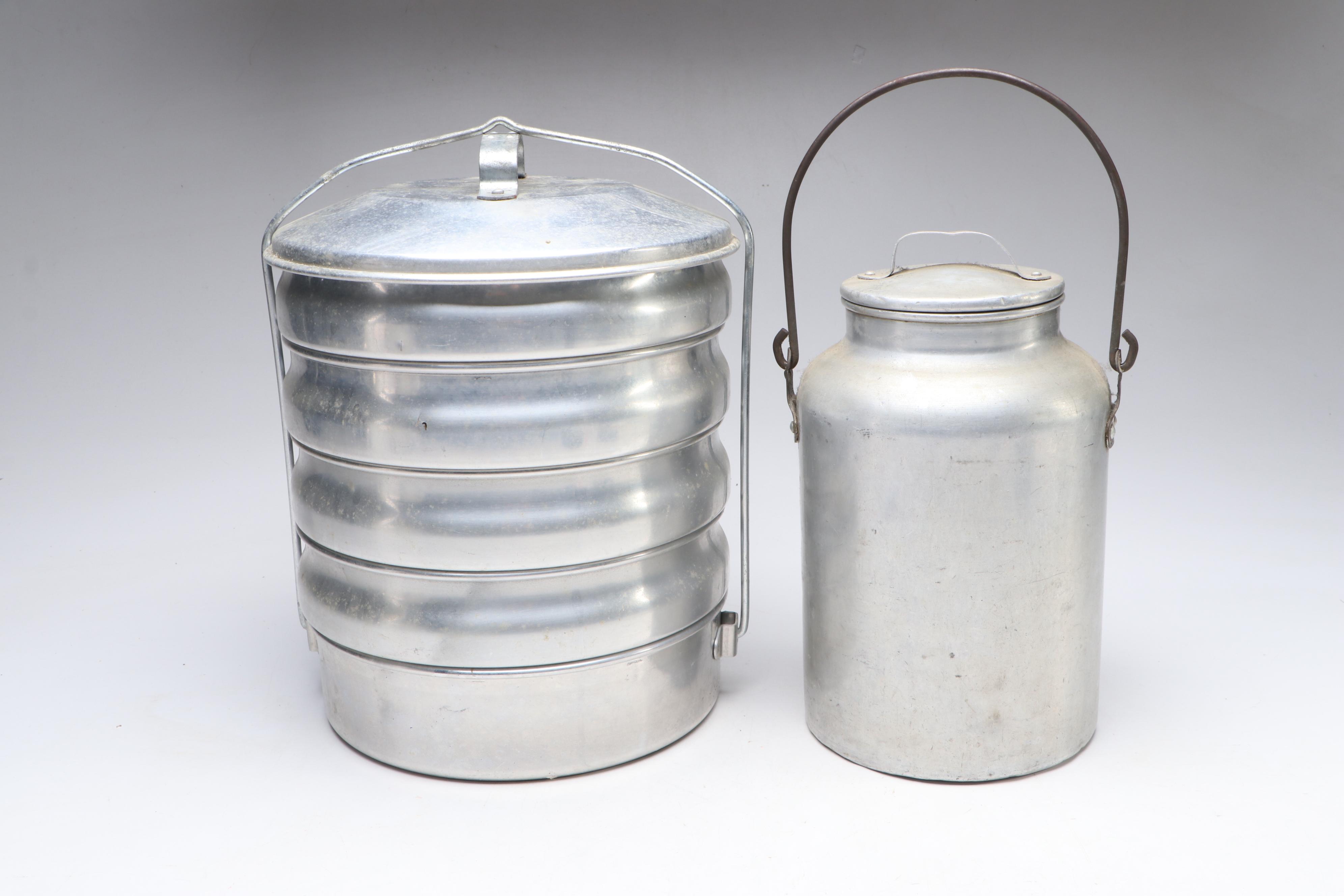 Banner Dutch Oven with Comet Kettle and Other Aluminum Vessels