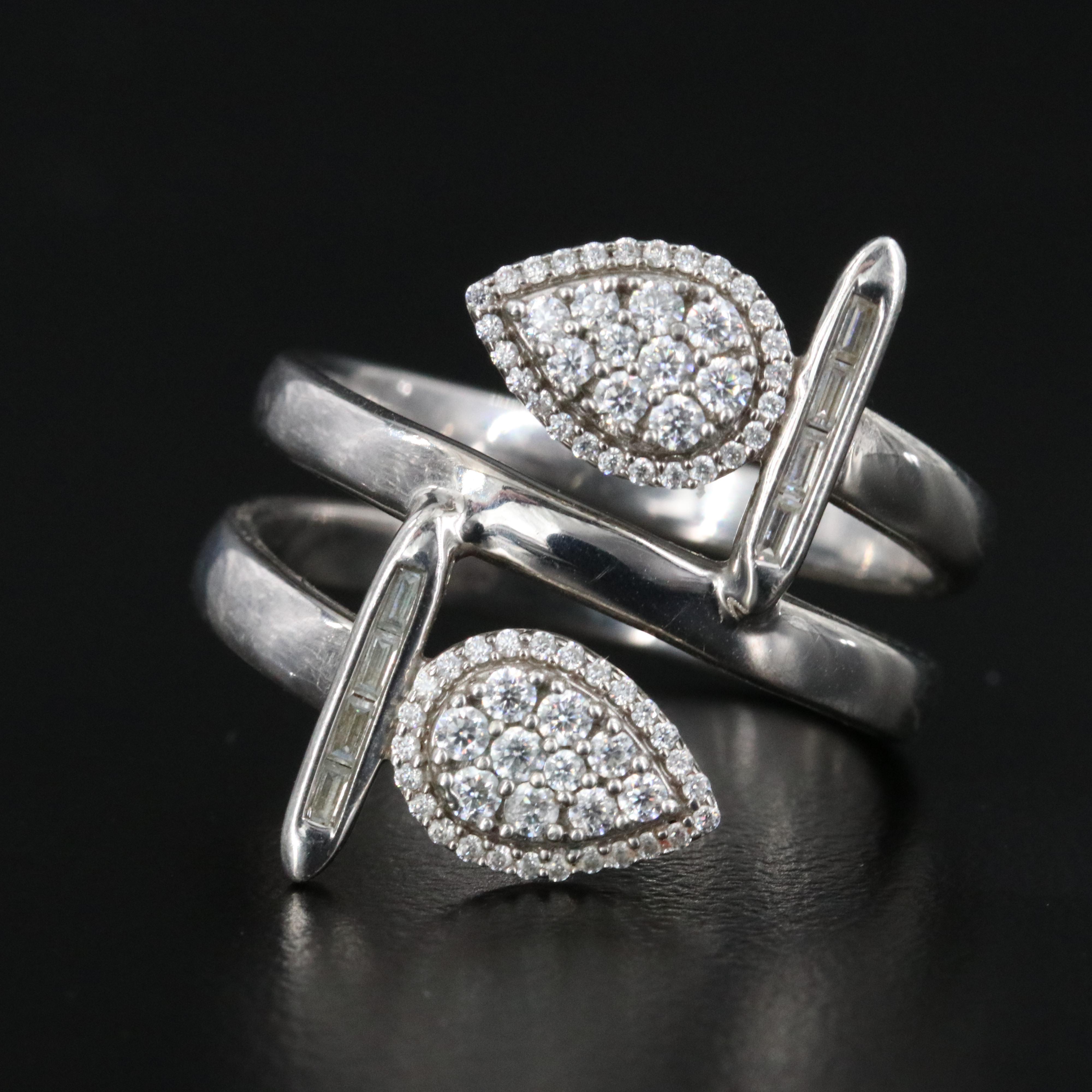 Sterling Moissanite Ring