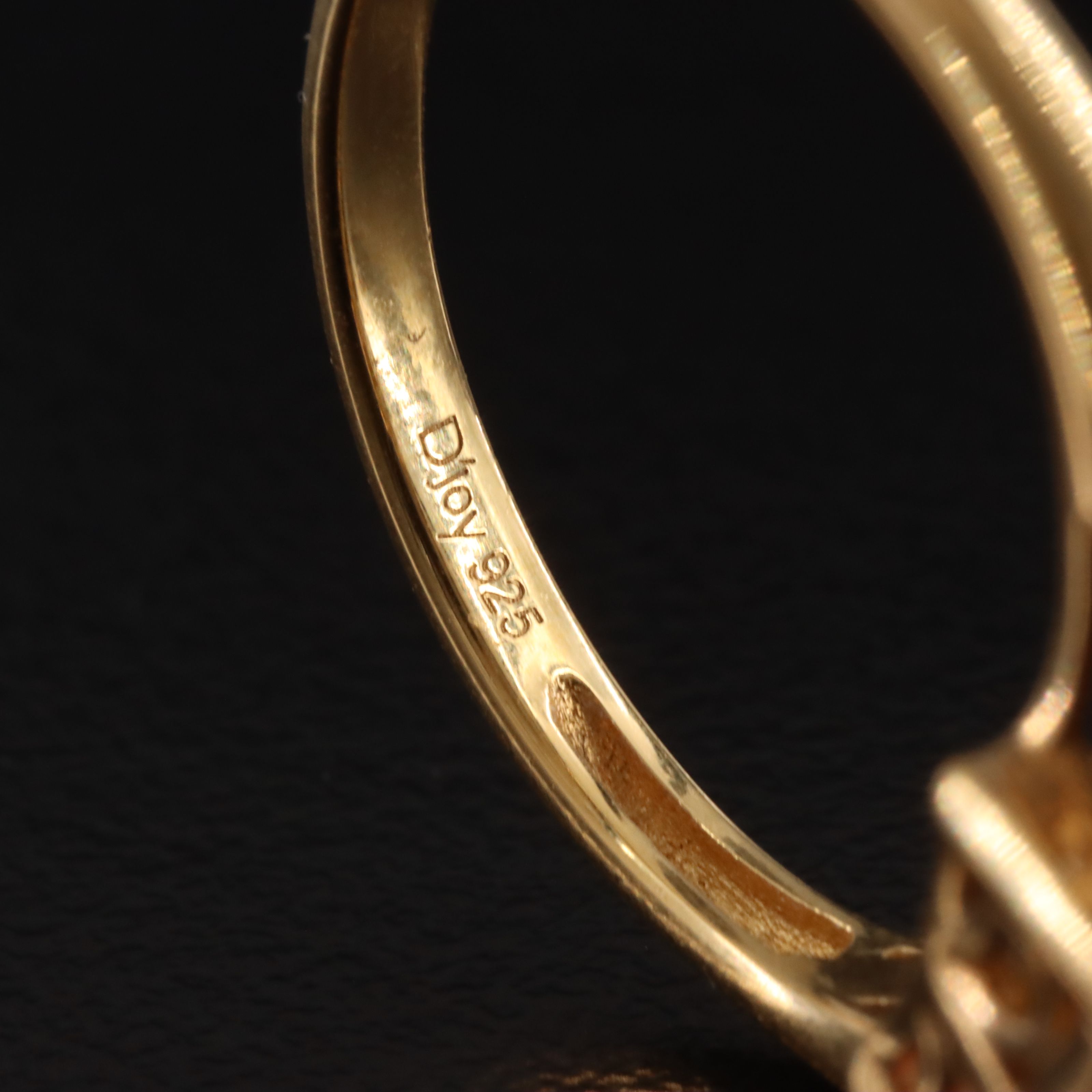 Sterling Ametrine and Moissanite ring