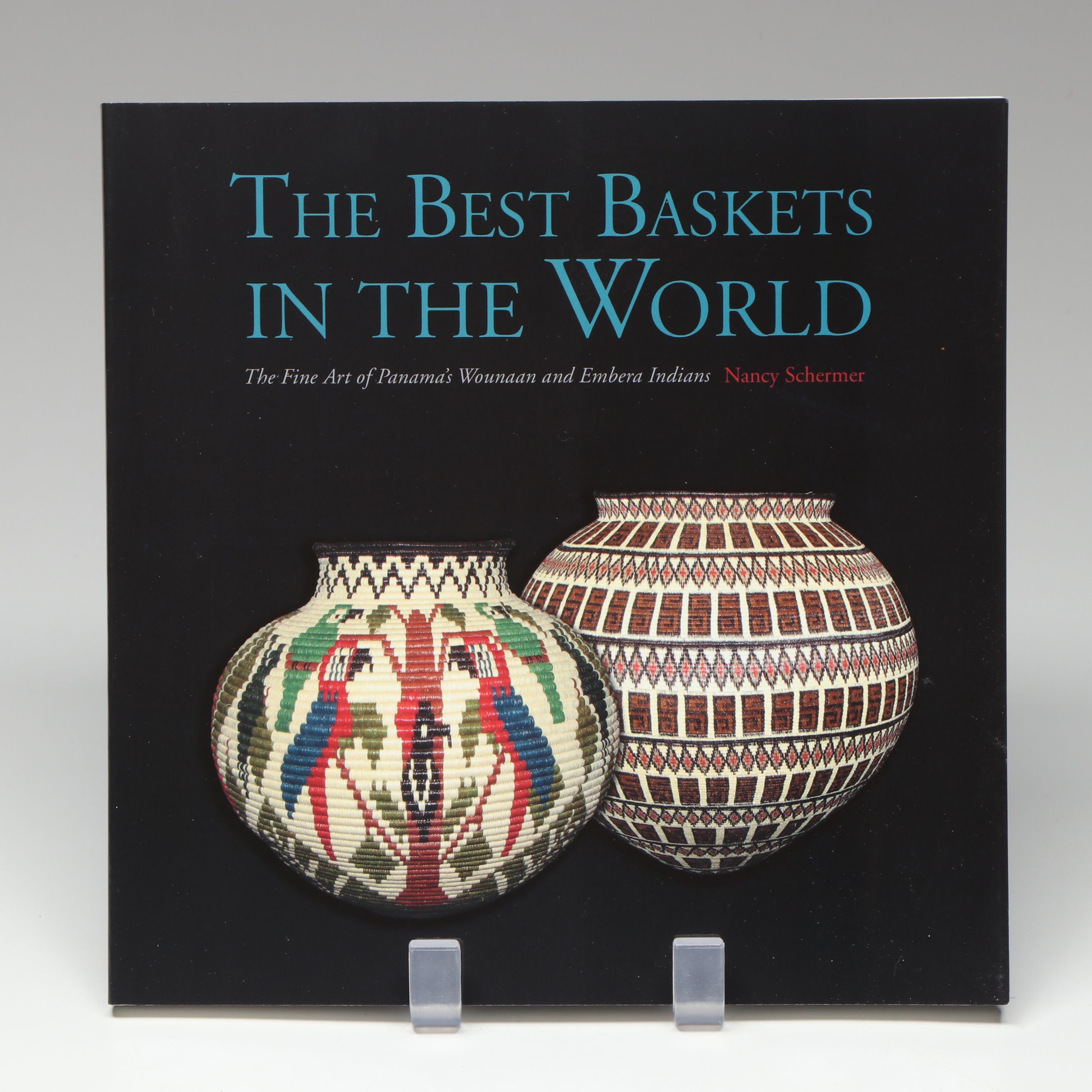 Panamanian Emberá-Wounaan Black Palm Chunga Fiber Geometric Baskets