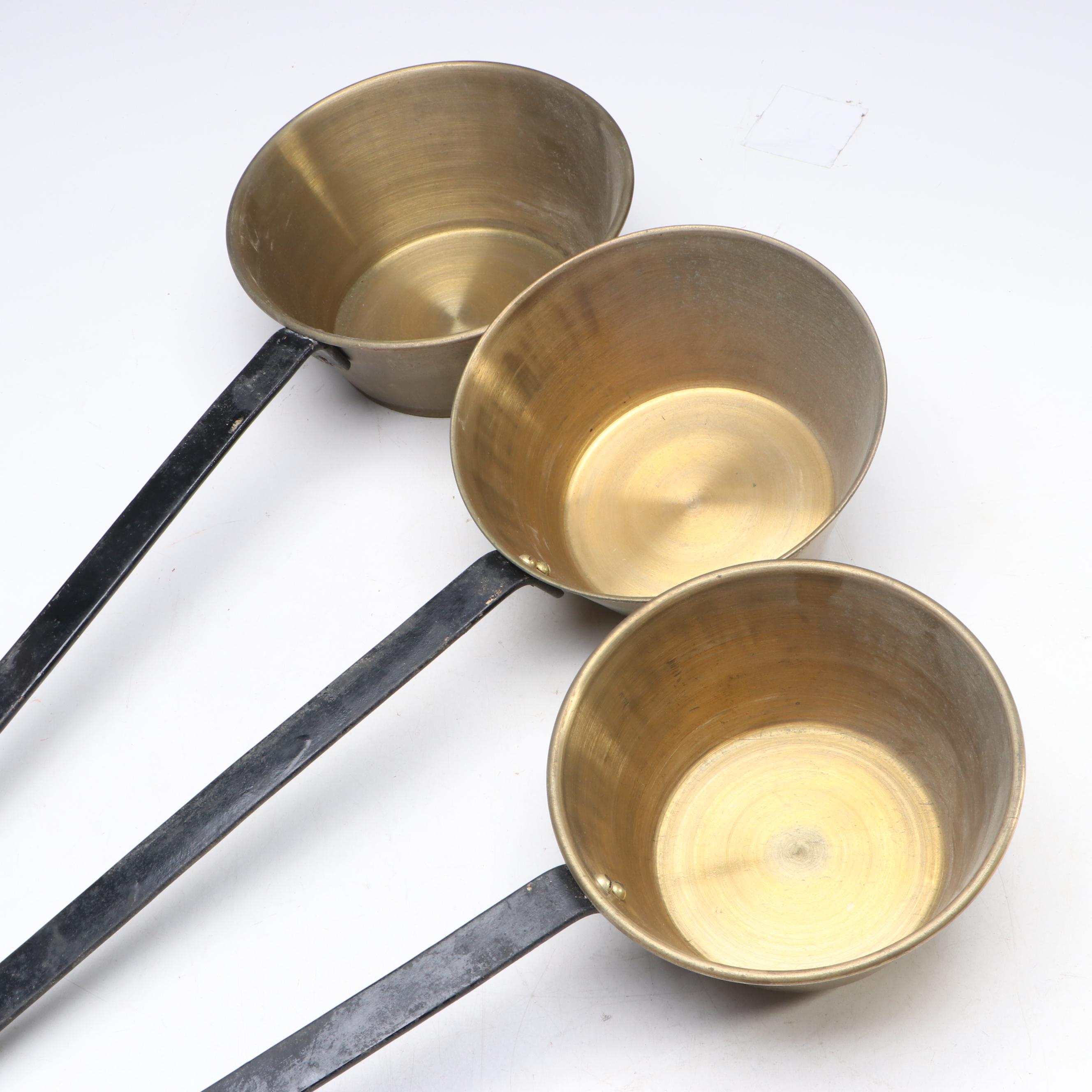 Long Handled Brass Fireplace Dippers