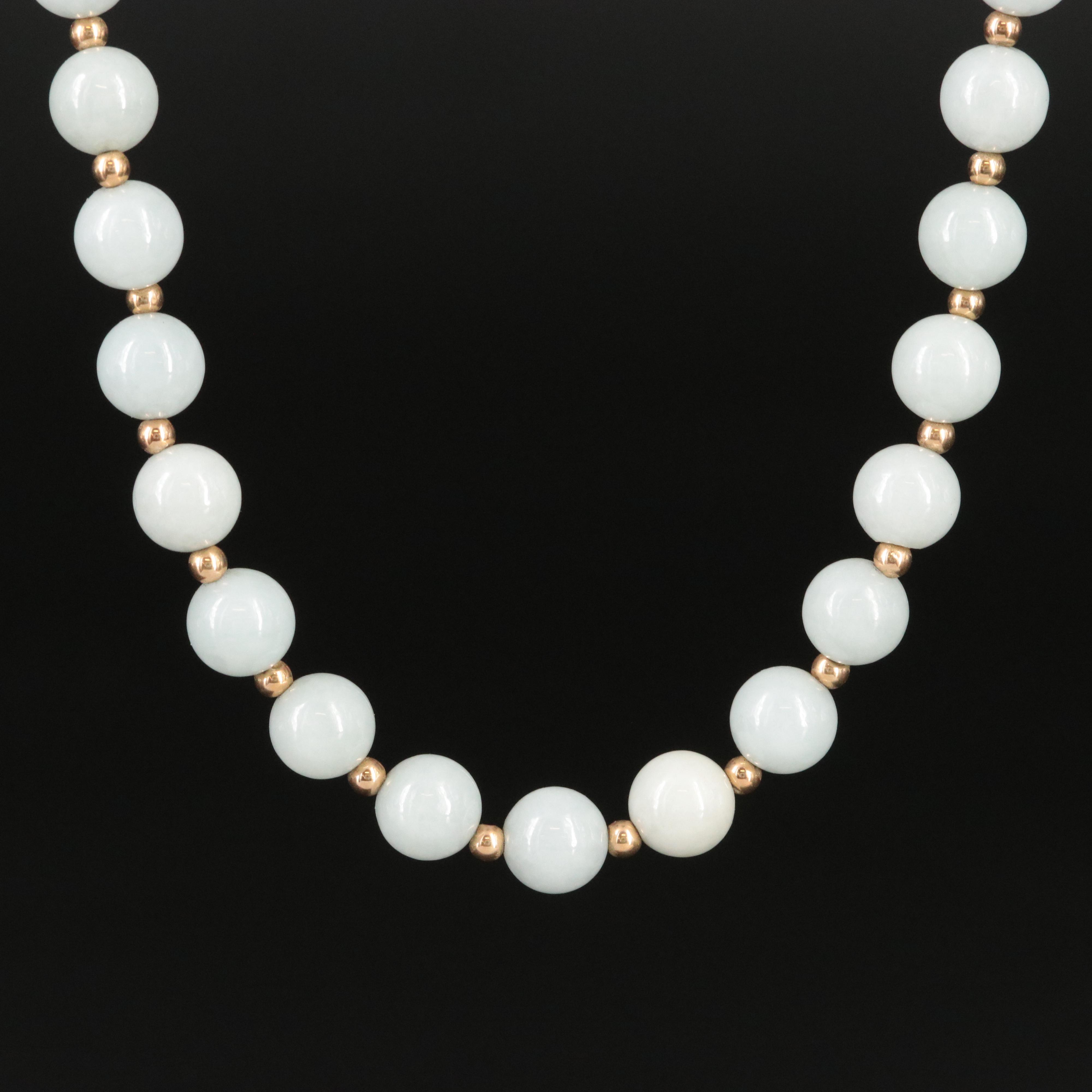 14K Jadeite Endless Necklace