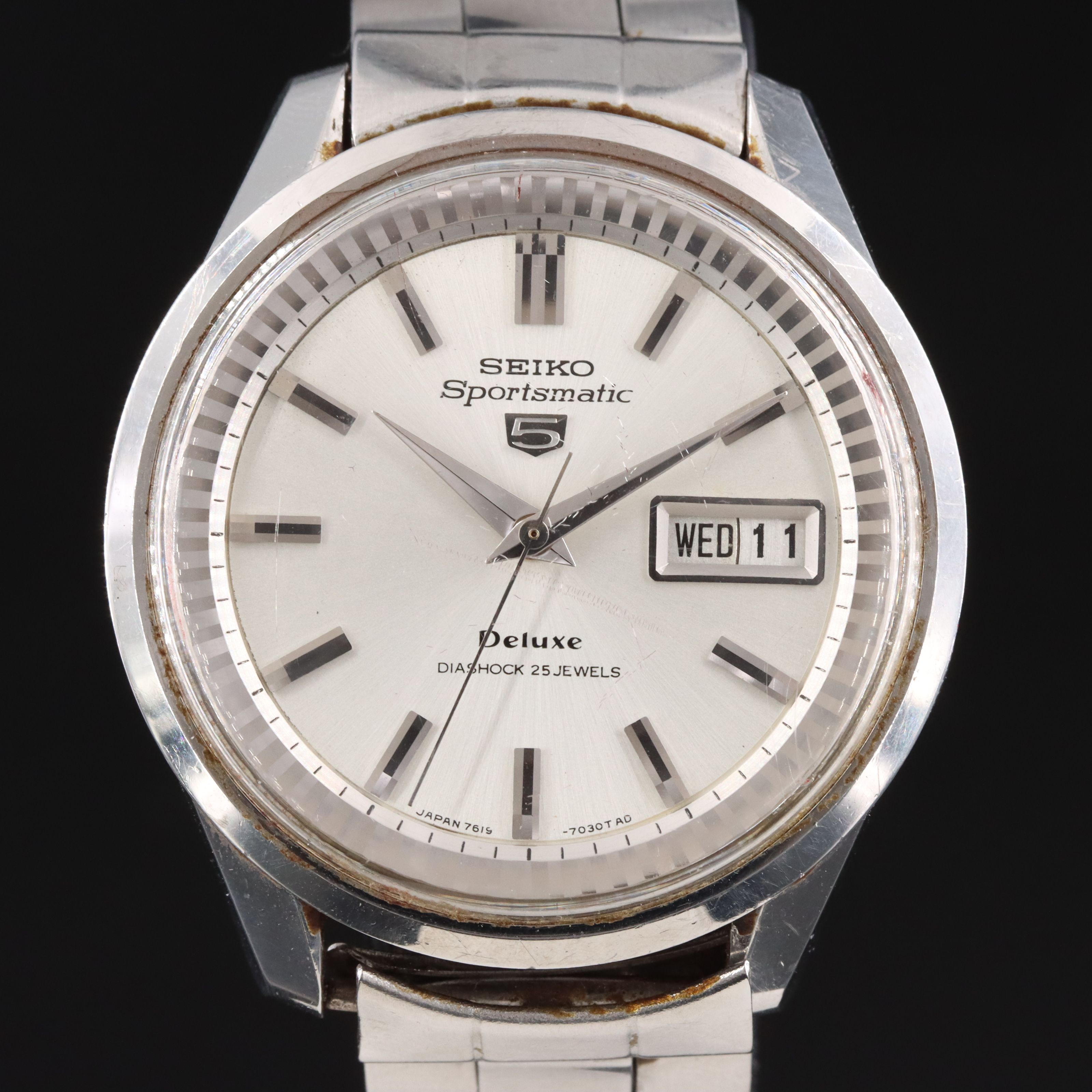 Seiko Sportsman 5 Deluxe Stainless Steel Automatic Watch