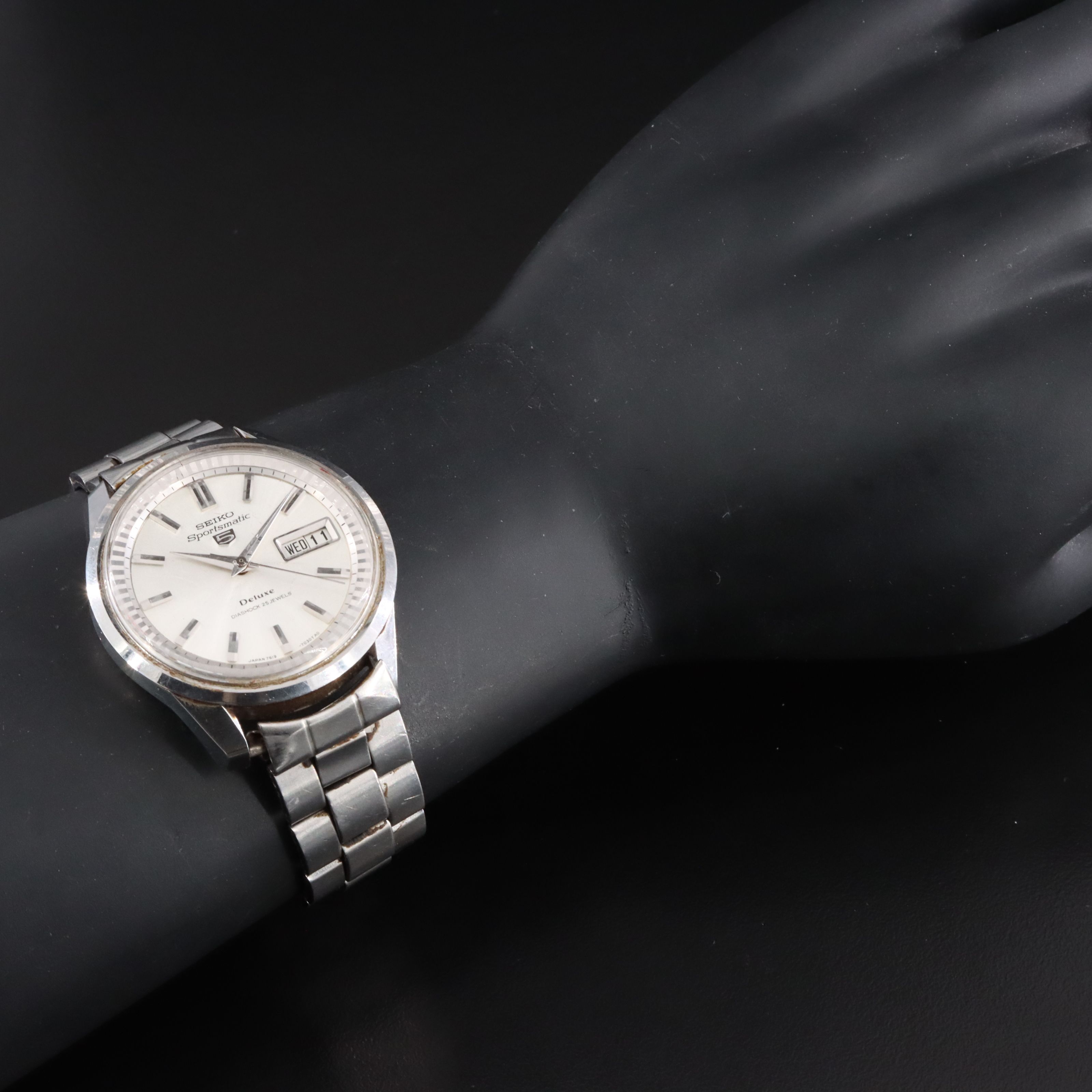 Seiko Sportsman 5 Deluxe Stainless Steel Automatic Watch