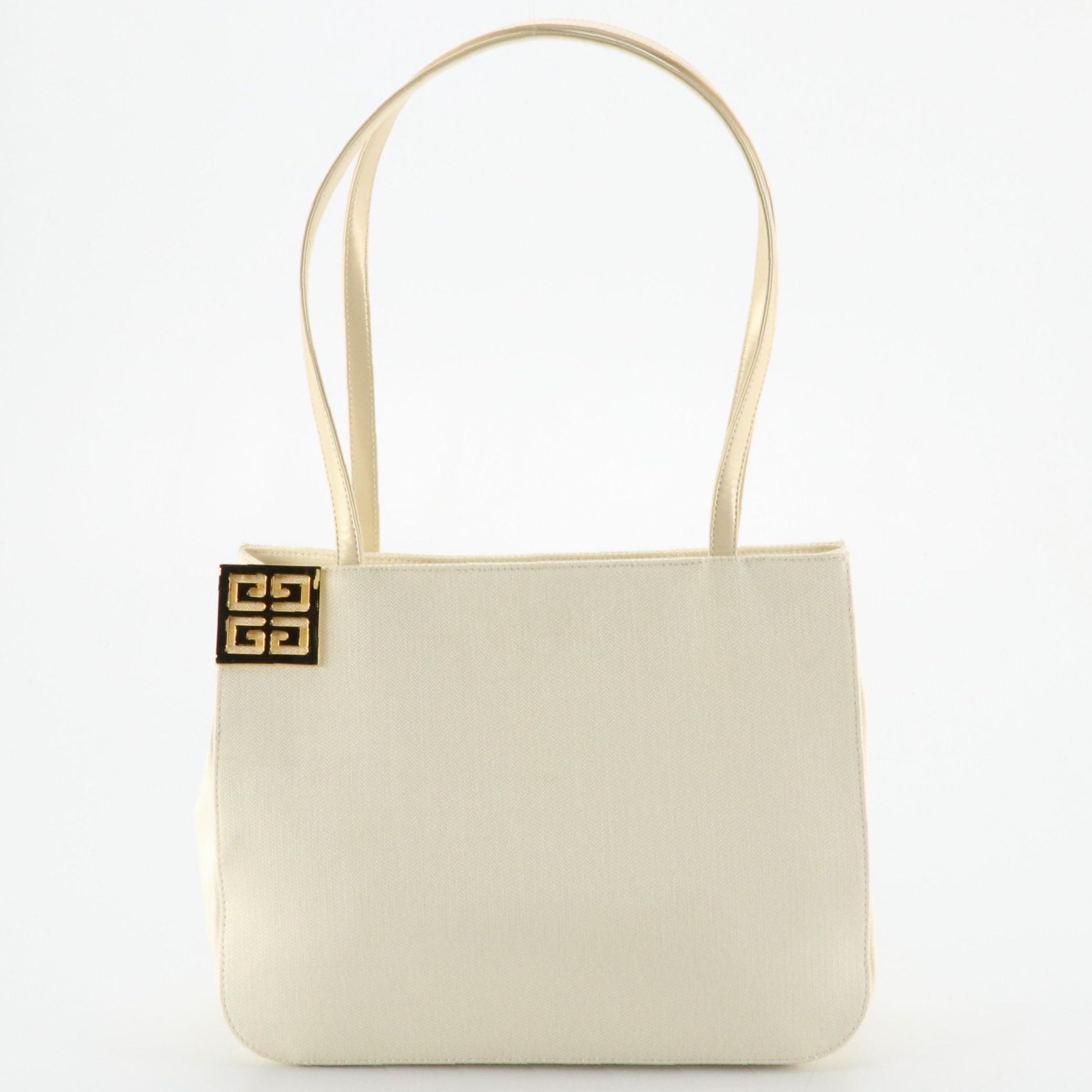 Givenchy 4G Maroquinerie Tote in White Canvas and Leather