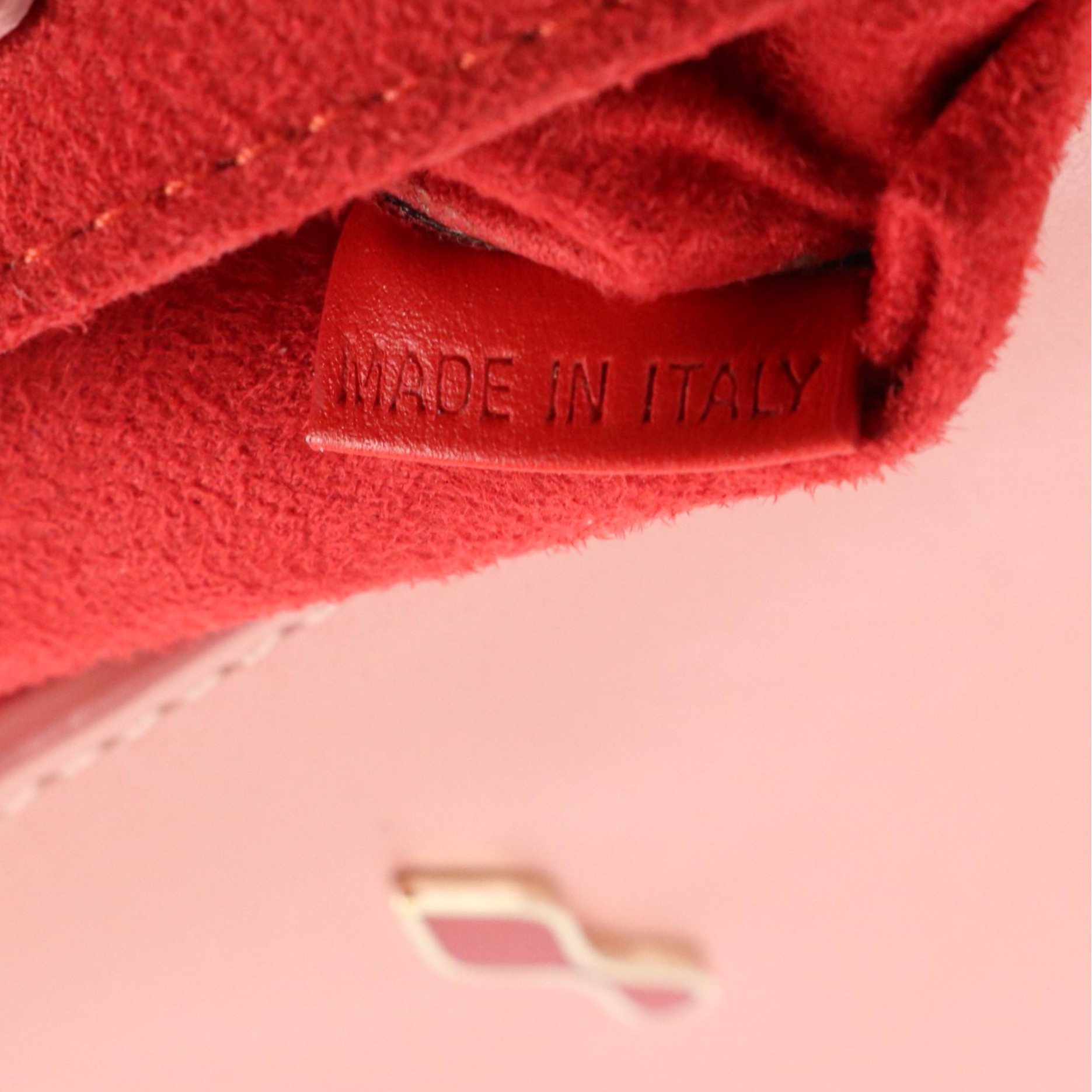 Christian Louboutin Triloubi Studded Shoulder Bag in Pink Calfskin Leather