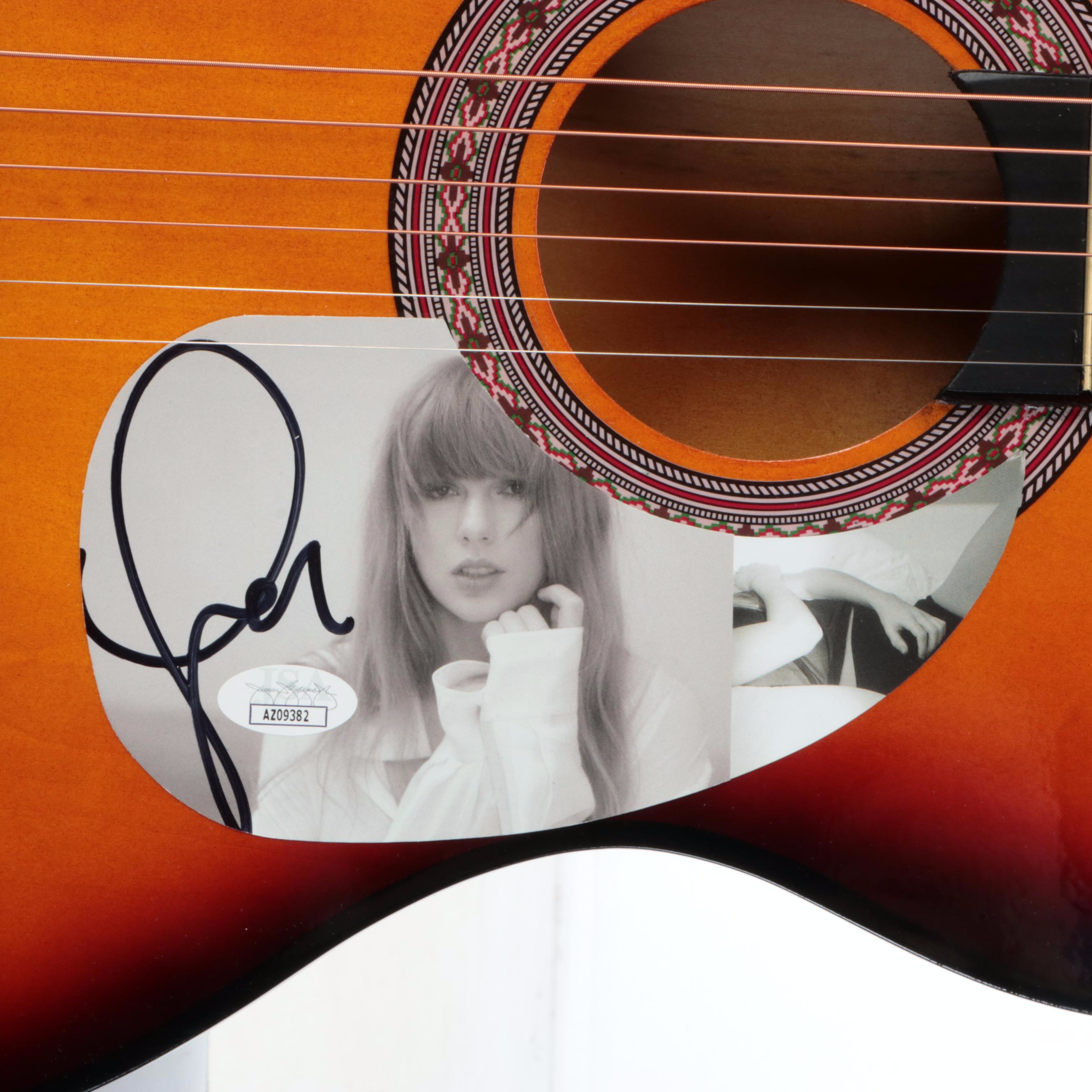 Taylor Swift Decal-Signed Classical Acoustic Guitar, JSA