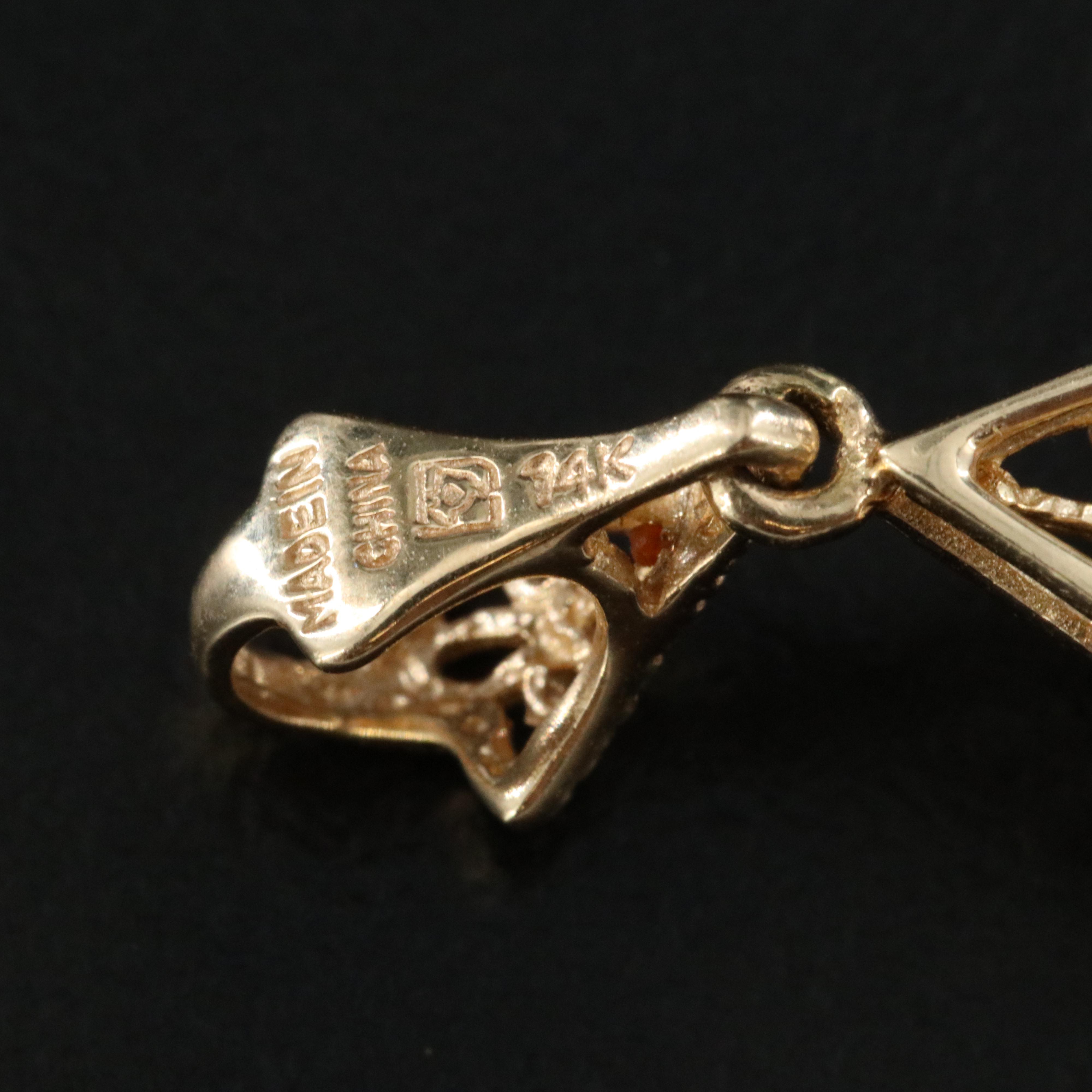 14K Amethyst Pendant