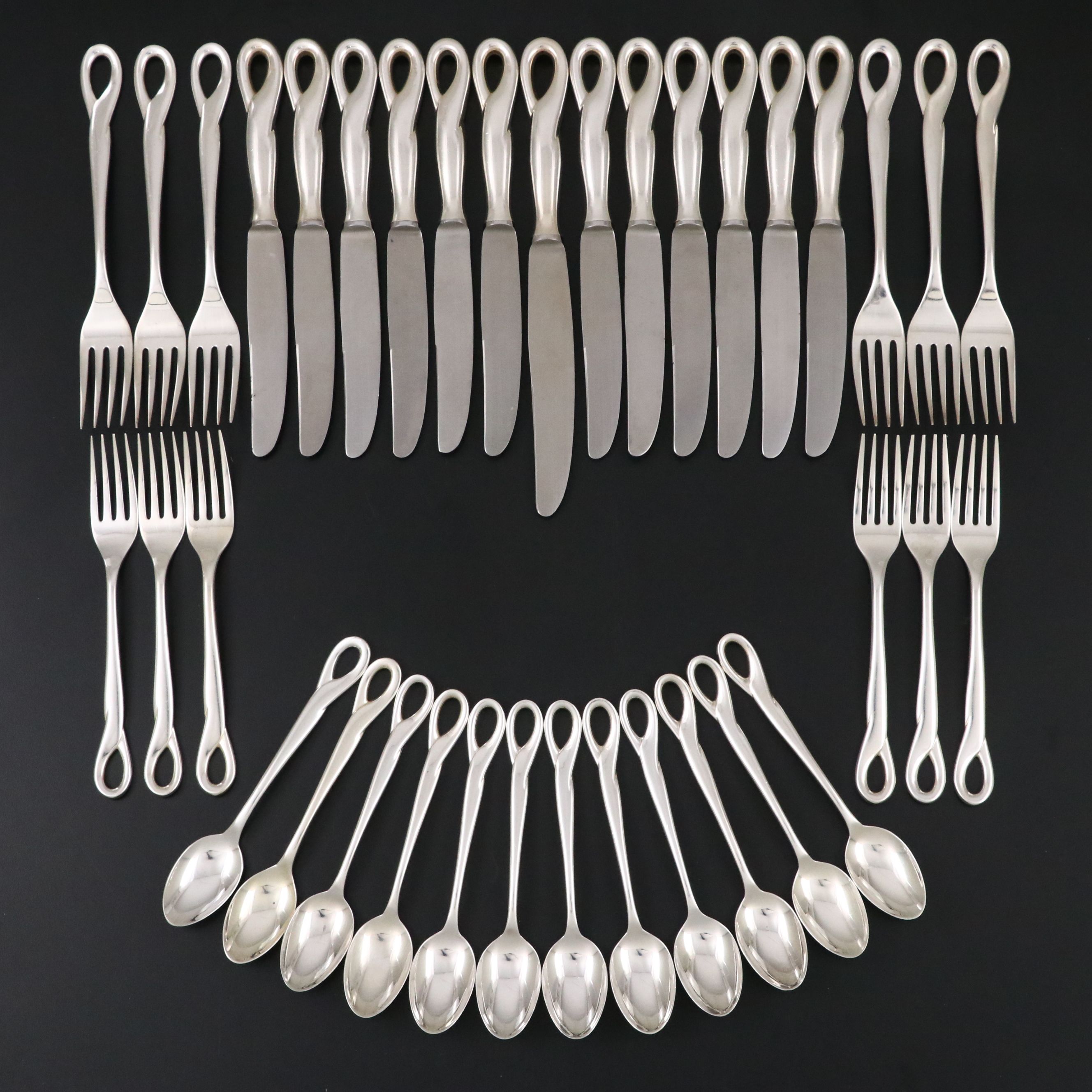 Elsa Peretti for Tiffany & Co. "Padova" Sterling Silver Flatware