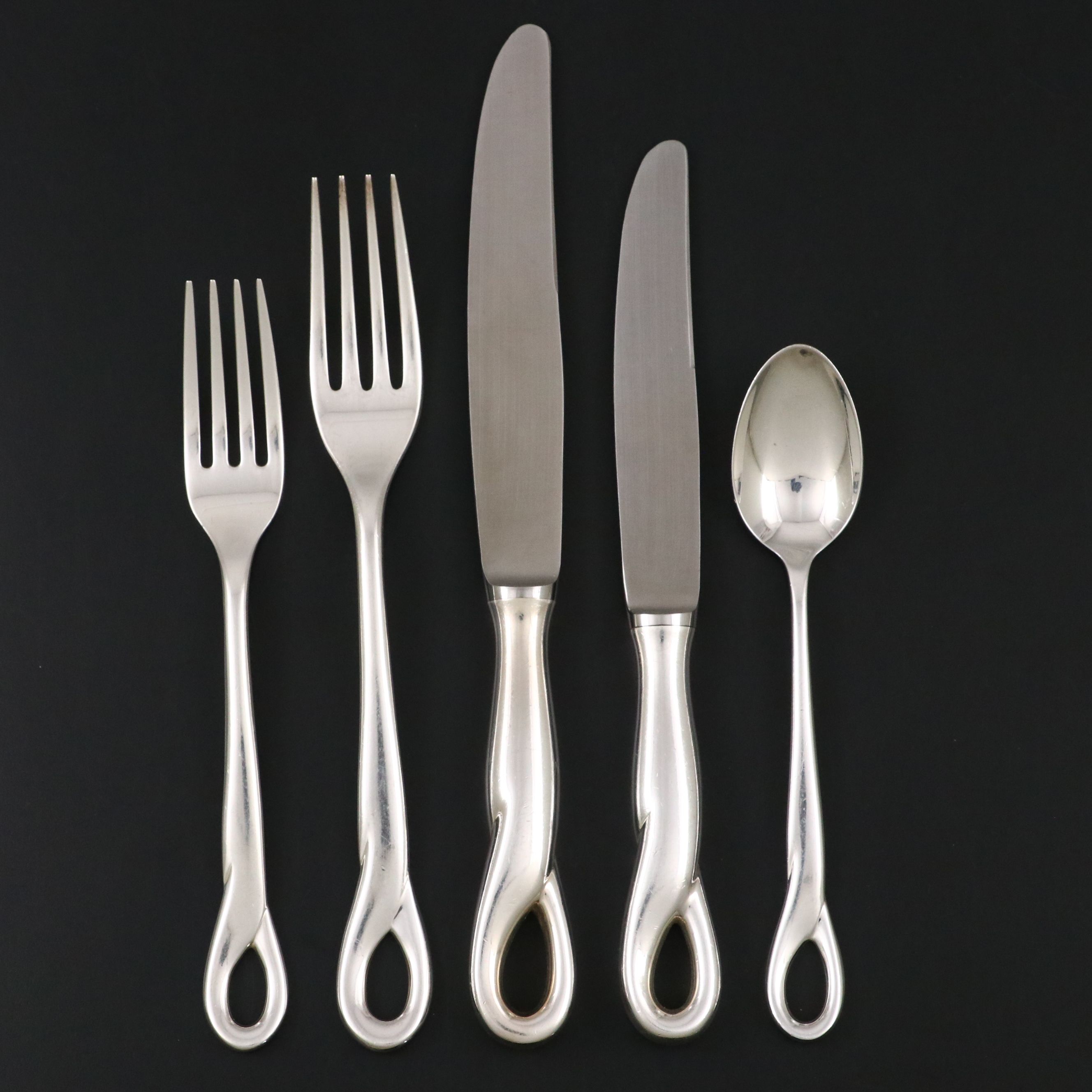 Elsa Peretti for Tiffany & Co. "Padova" Sterling Silver Flatware