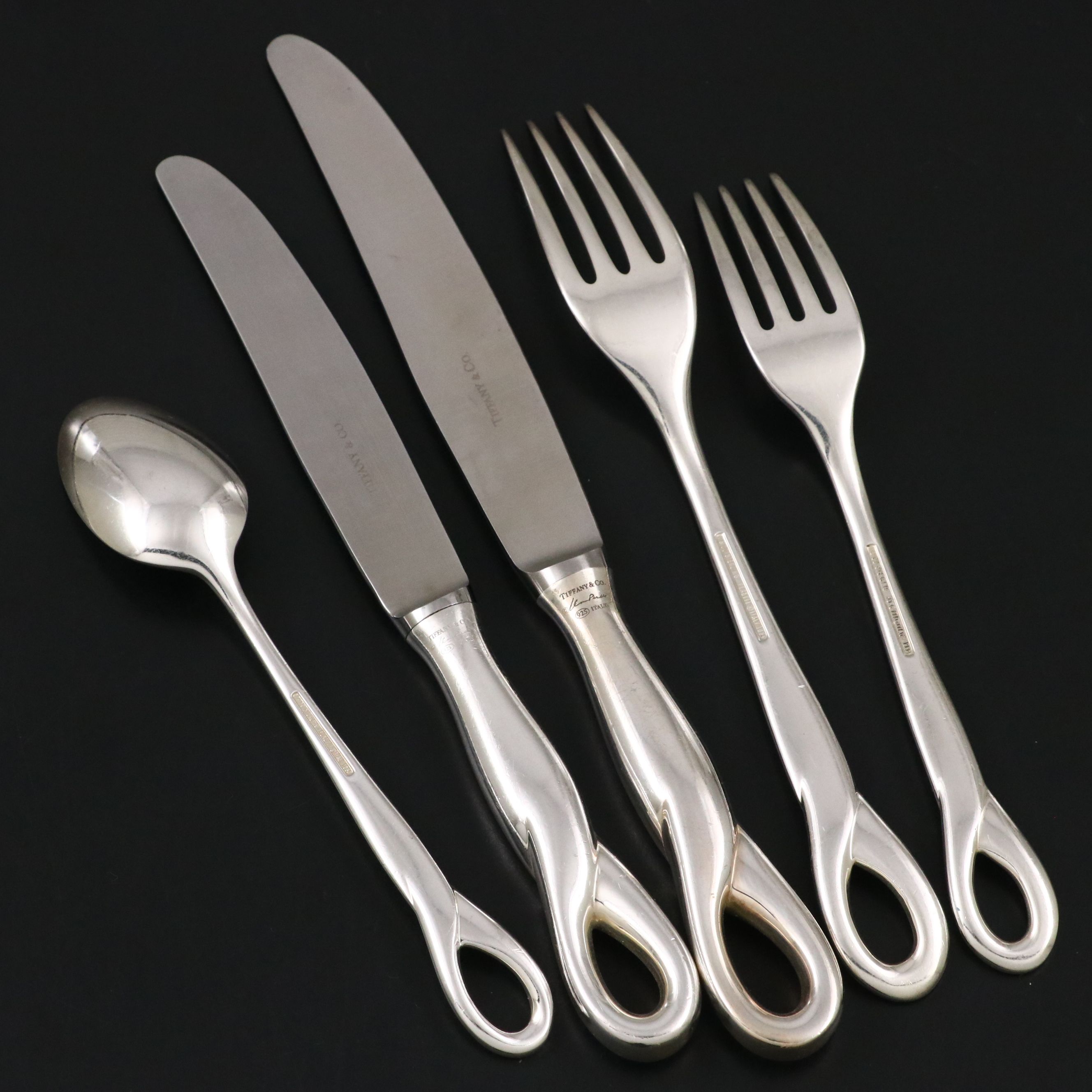 Elsa Peretti for Tiffany & Co. "Padova" Sterling Silver Flatware
