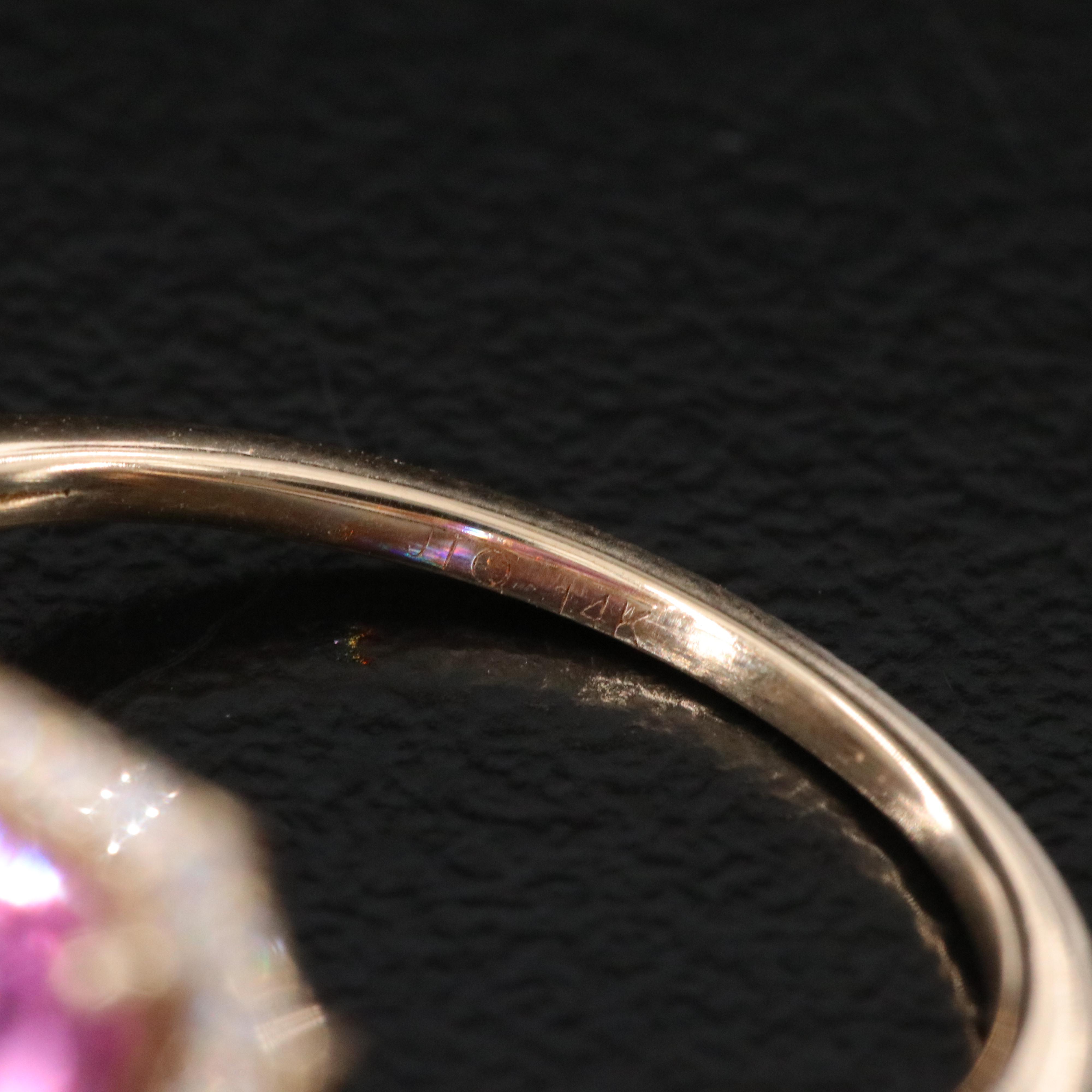 14K Sapphire and Moissanite Ring