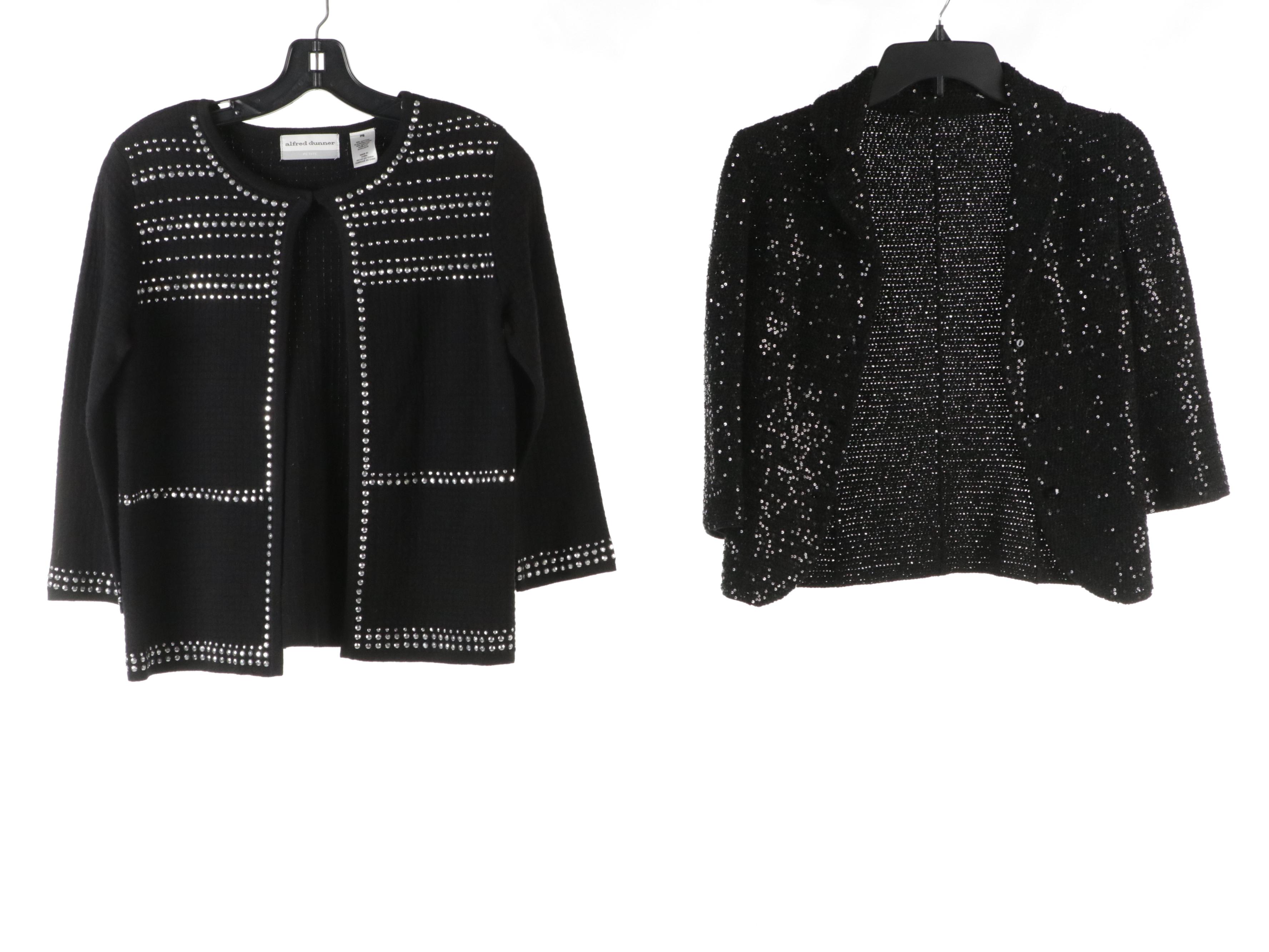 Escada Wool Houndstooth Maxi Pencil Skirt, Alfred Dunner and Other Sequin Jacket