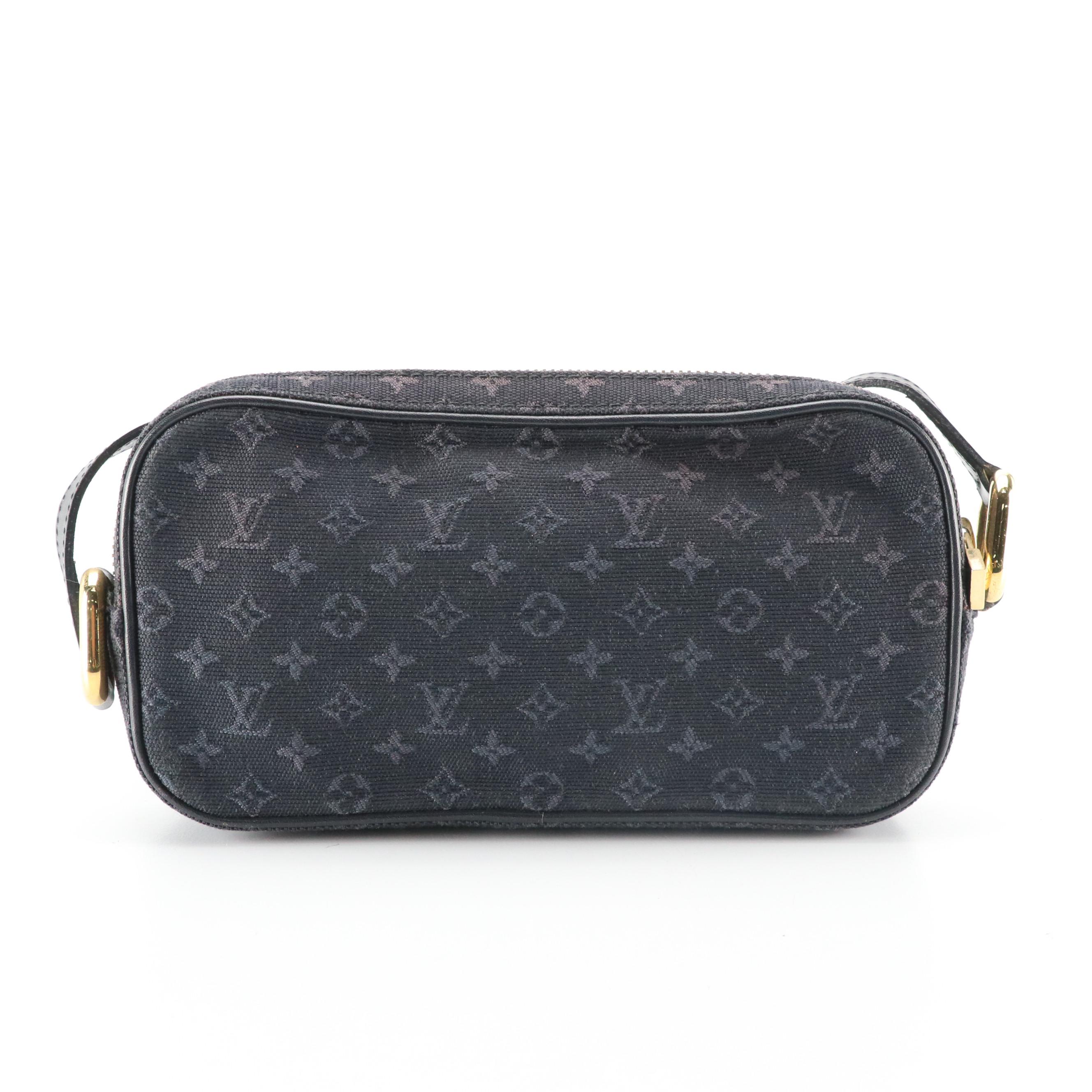 Louis Vuitton Juliette Crossbody in Navy Monogram Mini Lin Canvas and Leather