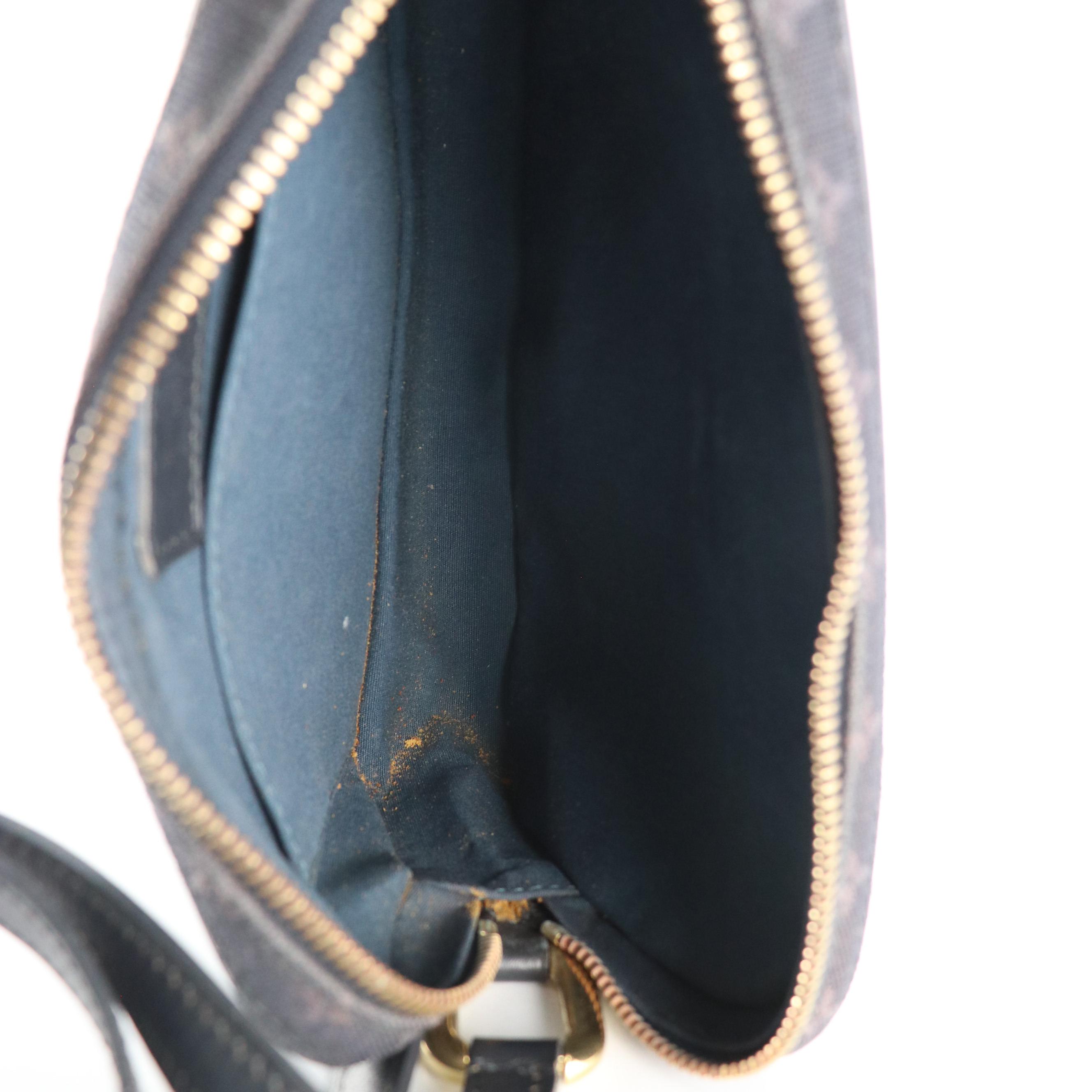 Louis Vuitton Juliette Crossbody in Navy Monogram Mini Lin Canvas and Leather