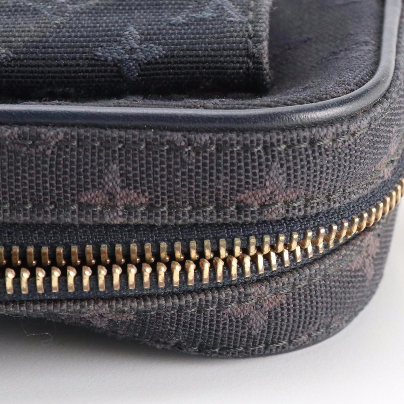 Louis Vuitton Juliette Crossbody in Navy Monogram Mini Lin Canvas and Leather